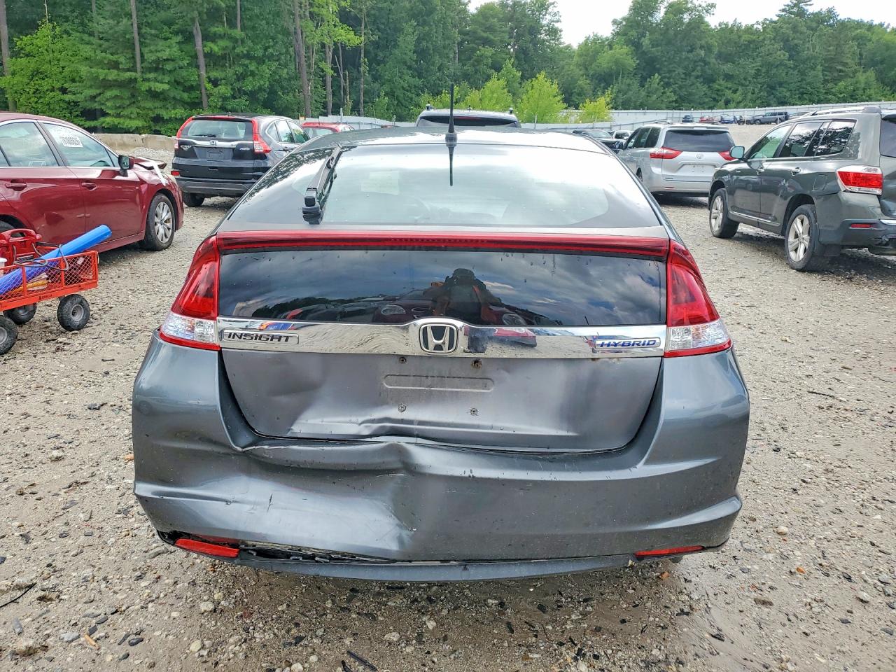 2012 Honda Insight Lx Gray vin: JHMZE2H59CS004253