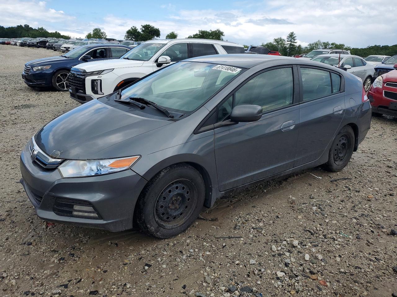 2012 Honda Insight Lx Gray vin: JHMZE2H59CS004253