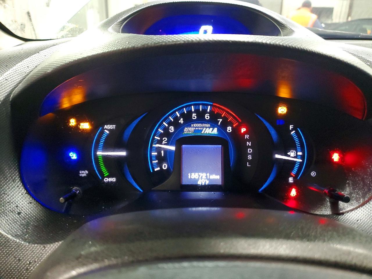 2013 Honda Insight Lx Синий vin: JHMZE2H59DS000737