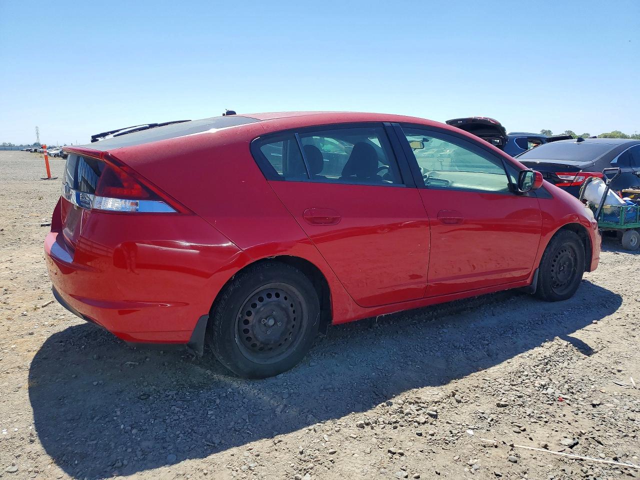 2014 Honda Insight Lx Red vin: JHMZE2H59ES003073