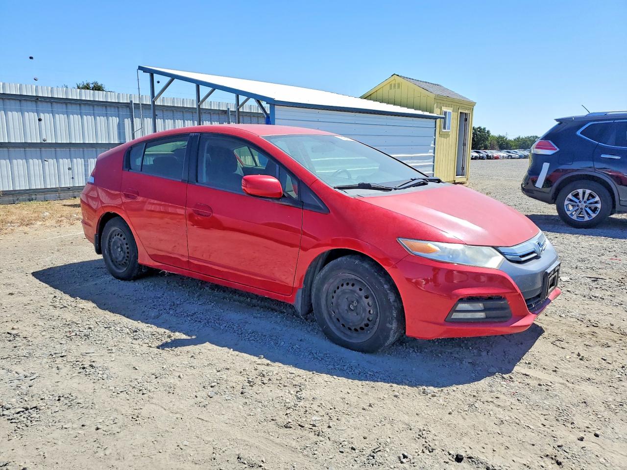 2014 Honda Insight Lx Red vin: JHMZE2H59ES003073