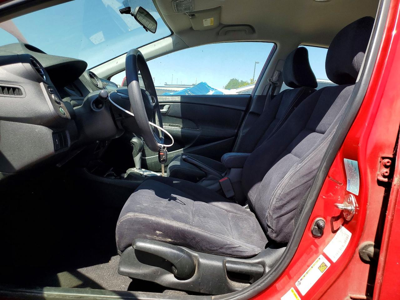 2014 Honda Insight Lx Red vin: JHMZE2H59ES003073