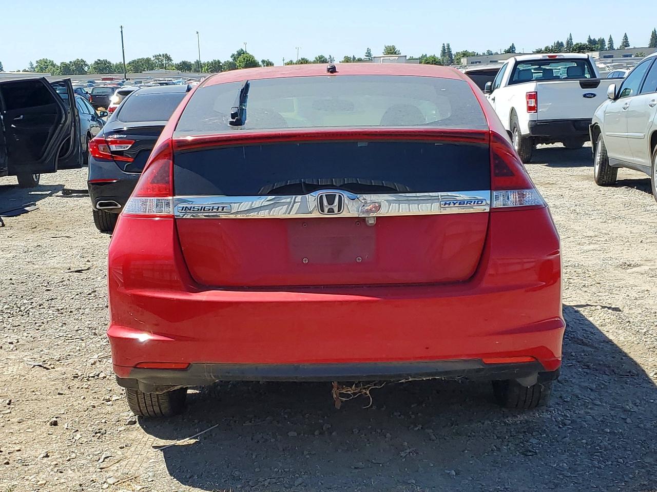 2014 Honda Insight Lx Red vin: JHMZE2H59ES003073