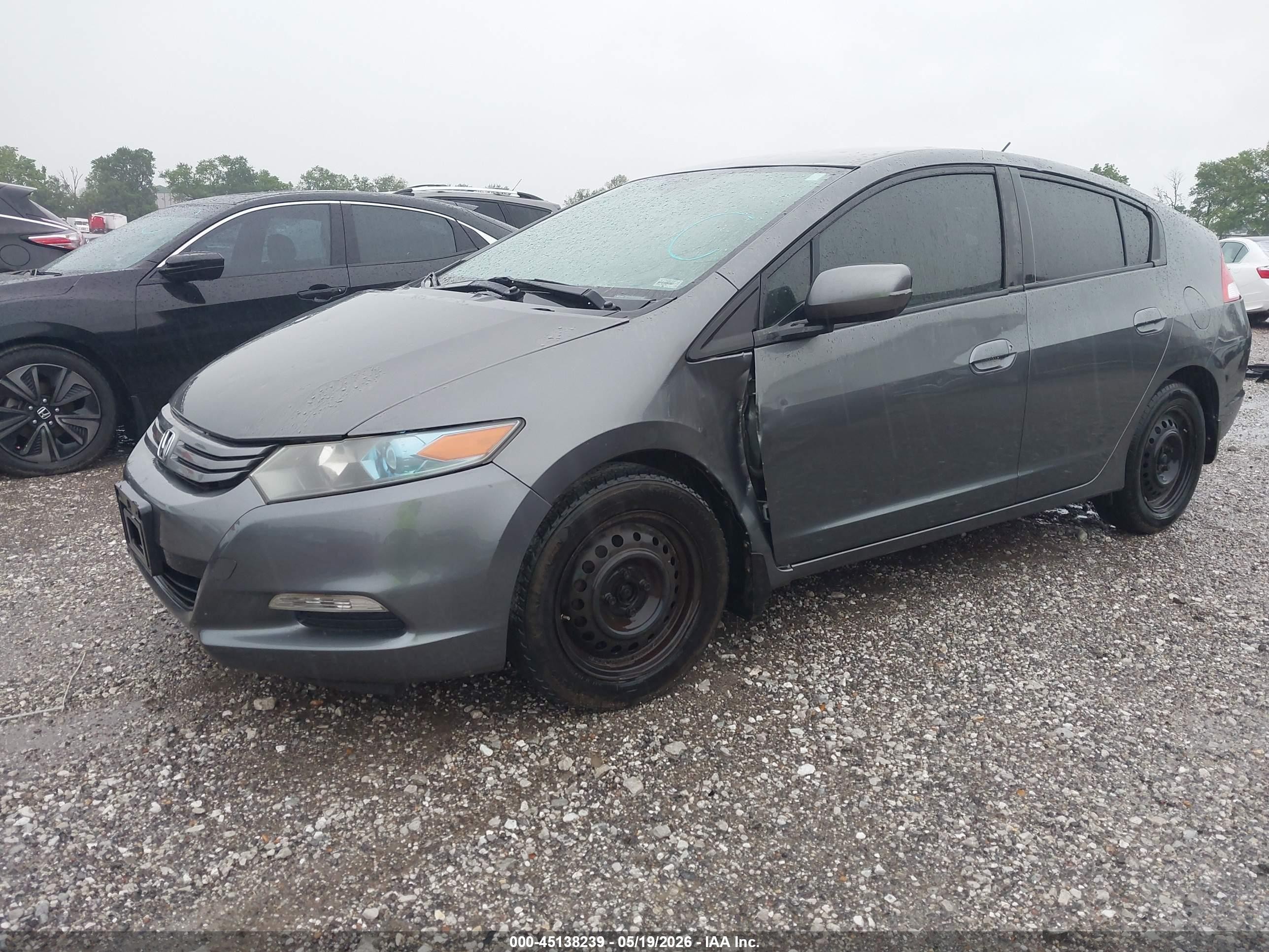 2010 Honda Insight Lx Gray vin: JHMZE2H5XAS002458