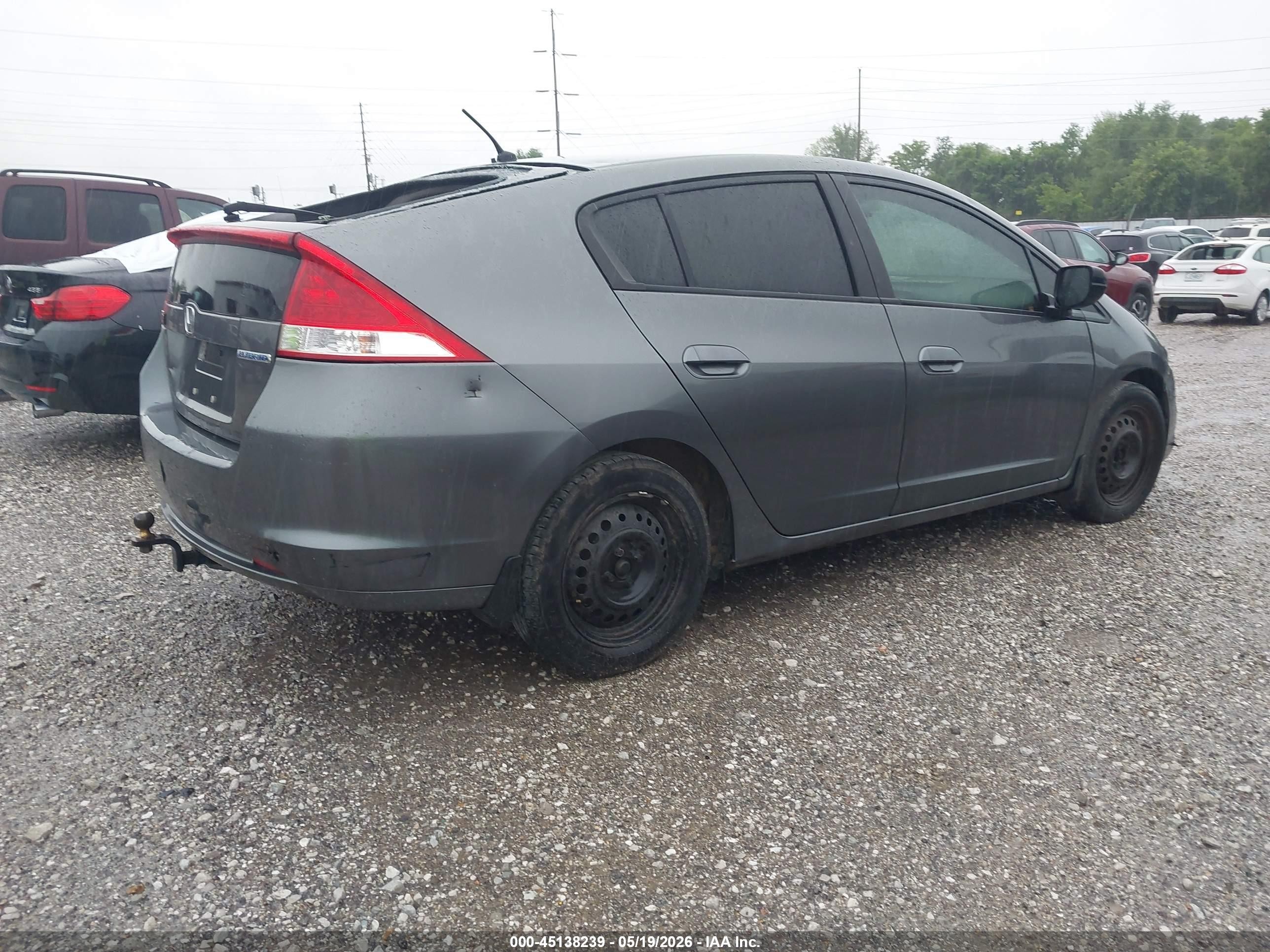 2010 Honda Insight Lx Gray vin: JHMZE2H5XAS002458