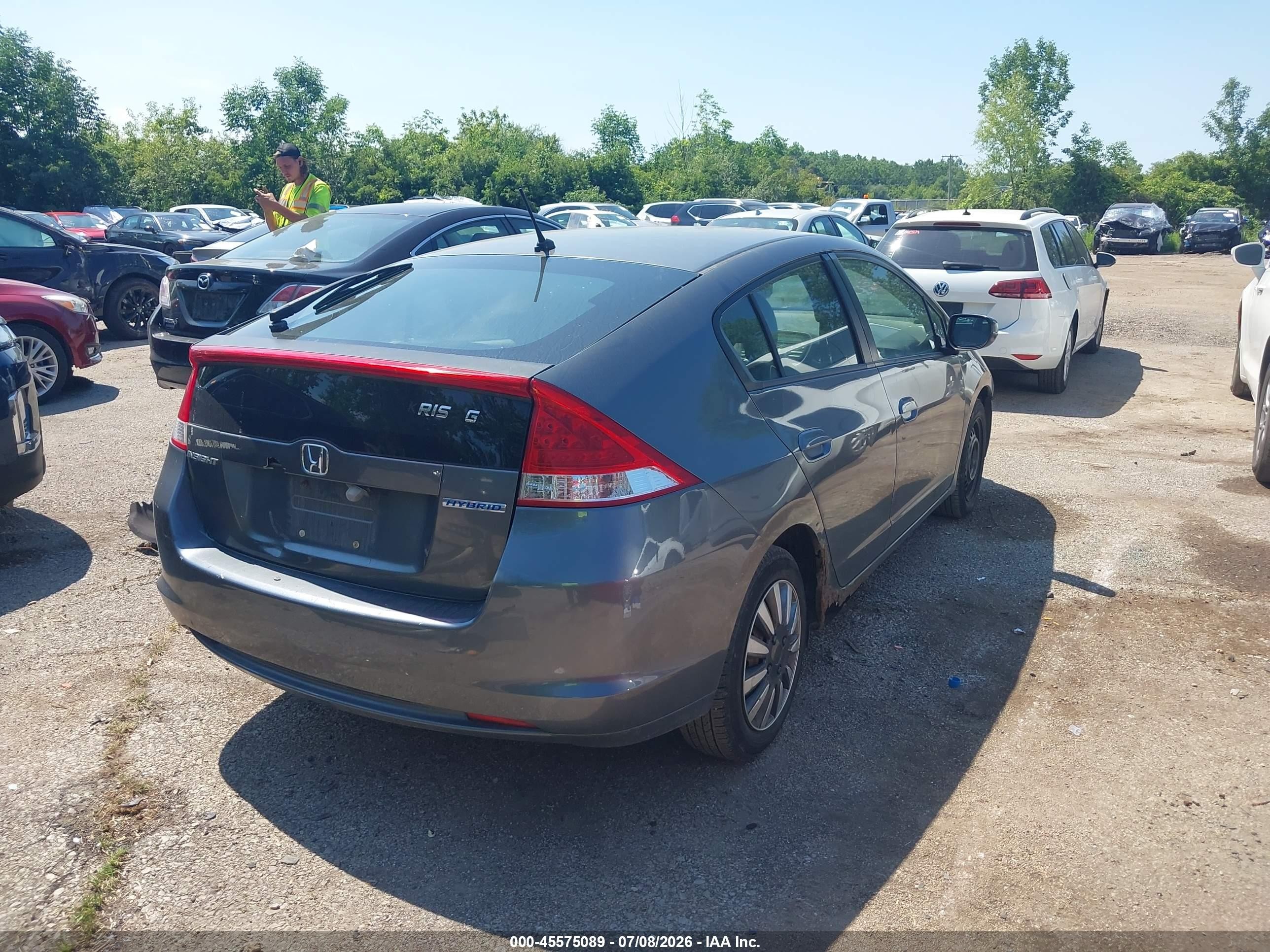 2010 Honda Insight Lx Silver vin: JHMZE2H5XAS008731