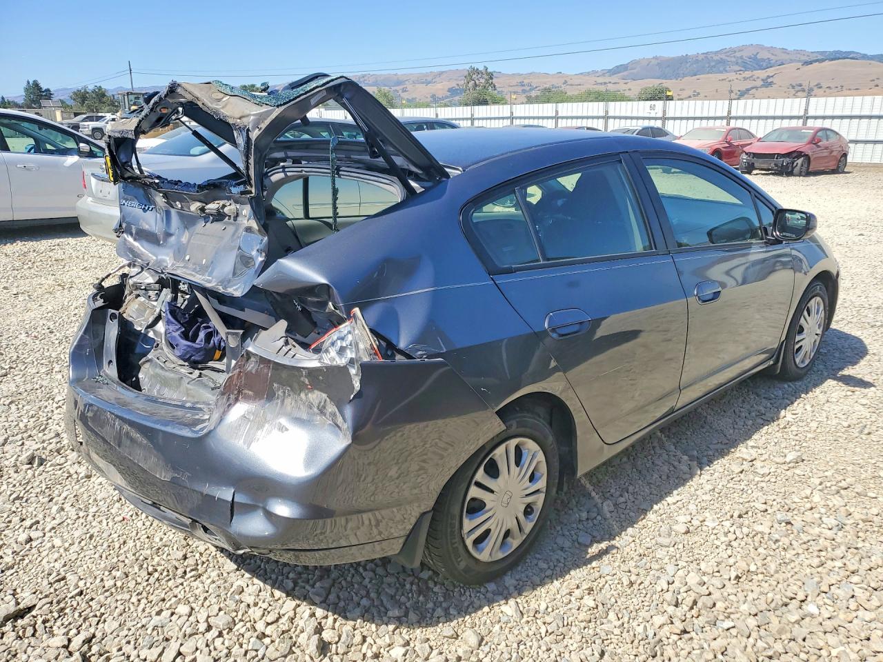 2010 Honda Insight Lx Gray vin: JHMZE2H5XAS036643