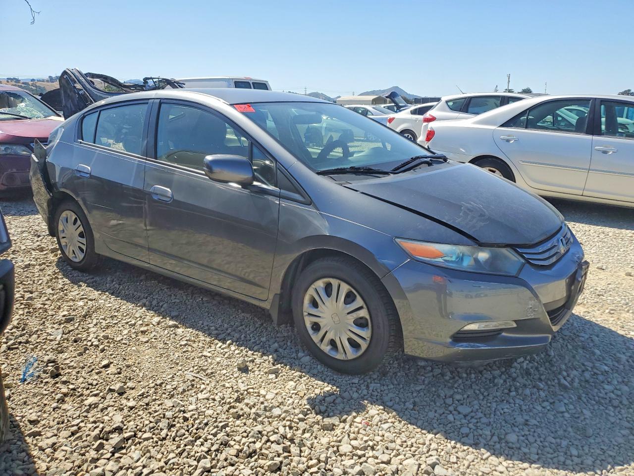 2010 Honda Insight Lx Gray vin: JHMZE2H5XAS036643