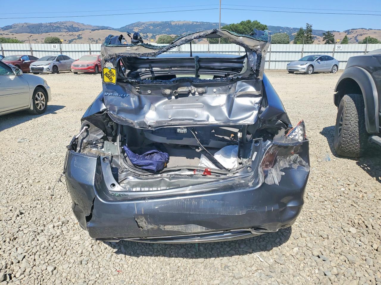 2010 Honda Insight Lx Gray vin: JHMZE2H5XAS036643