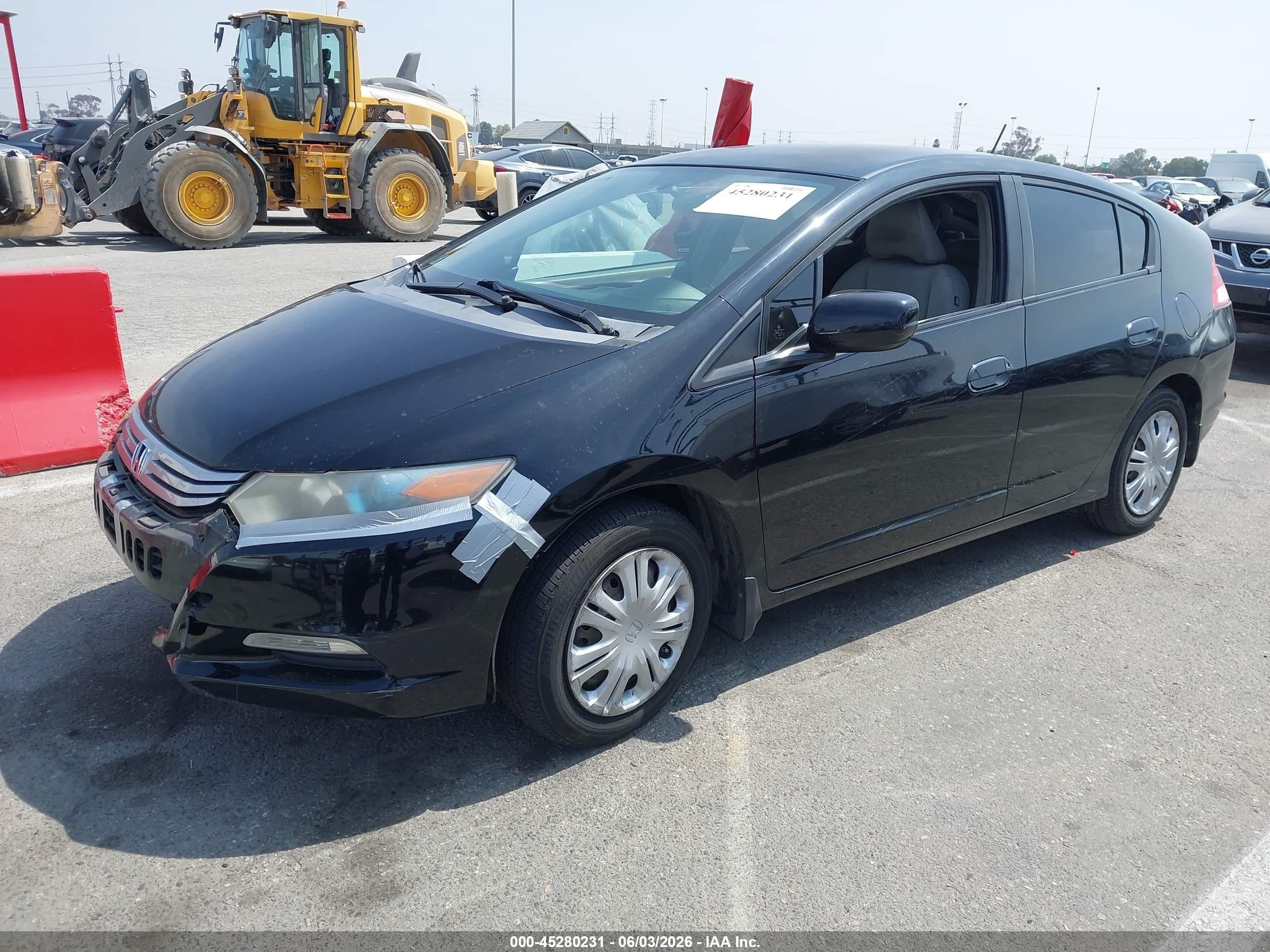 2011 Honda Insight Lx Black vin: JHMZE2H5XBS004485