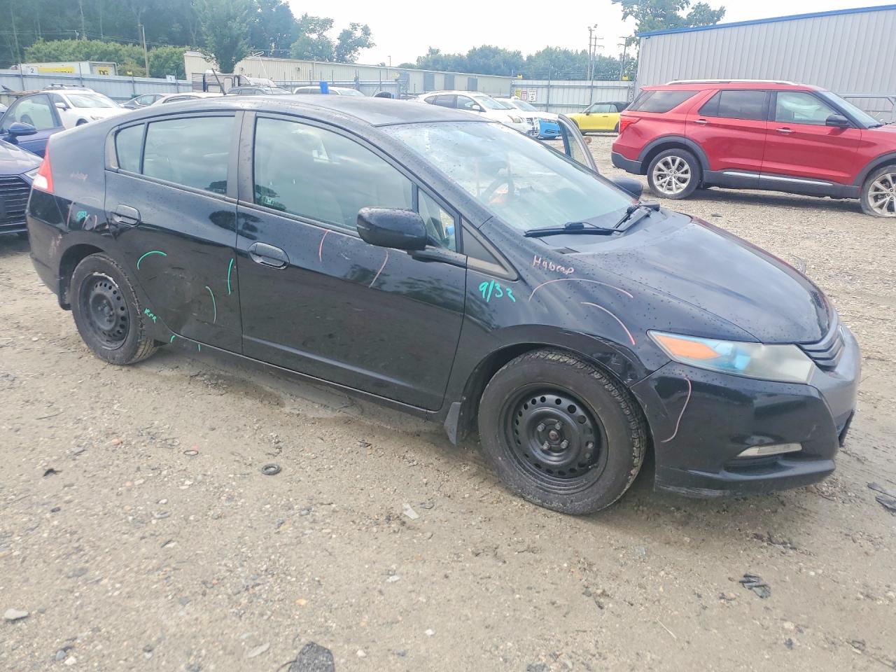 2011 Honda Insight Lx Black vin: JHMZE2H5XBS008469