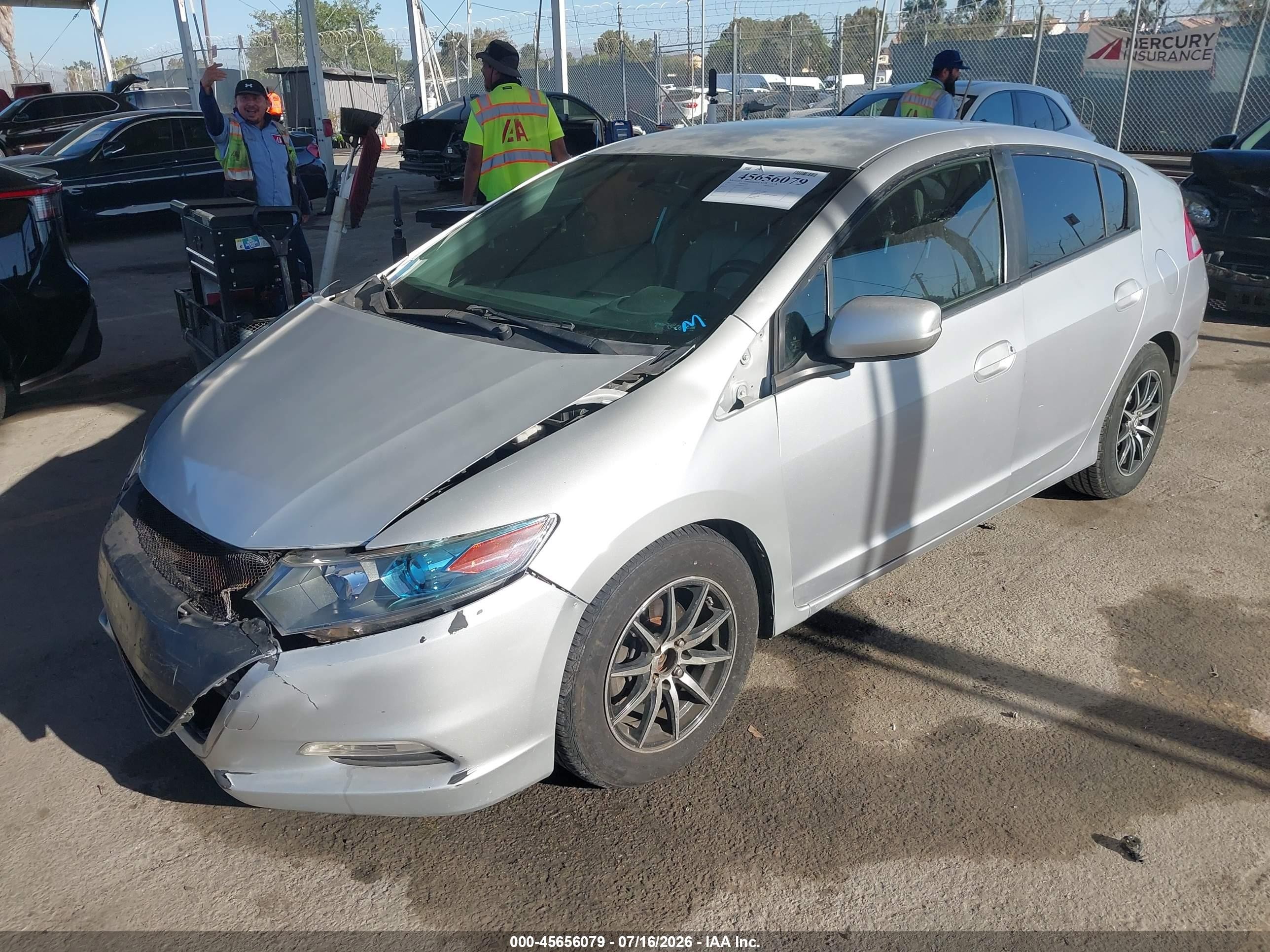 2011 Honda Insight Lx Серый vin: JHMZE2H5XBS009332