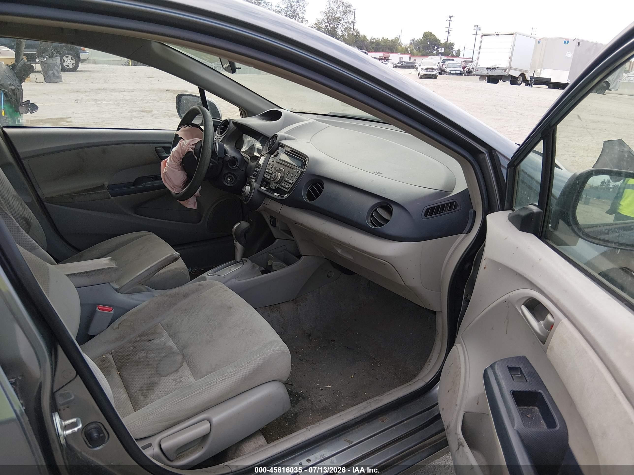 2010 Honda Insight Ex Gray vin: JHMZE2H70AS012854