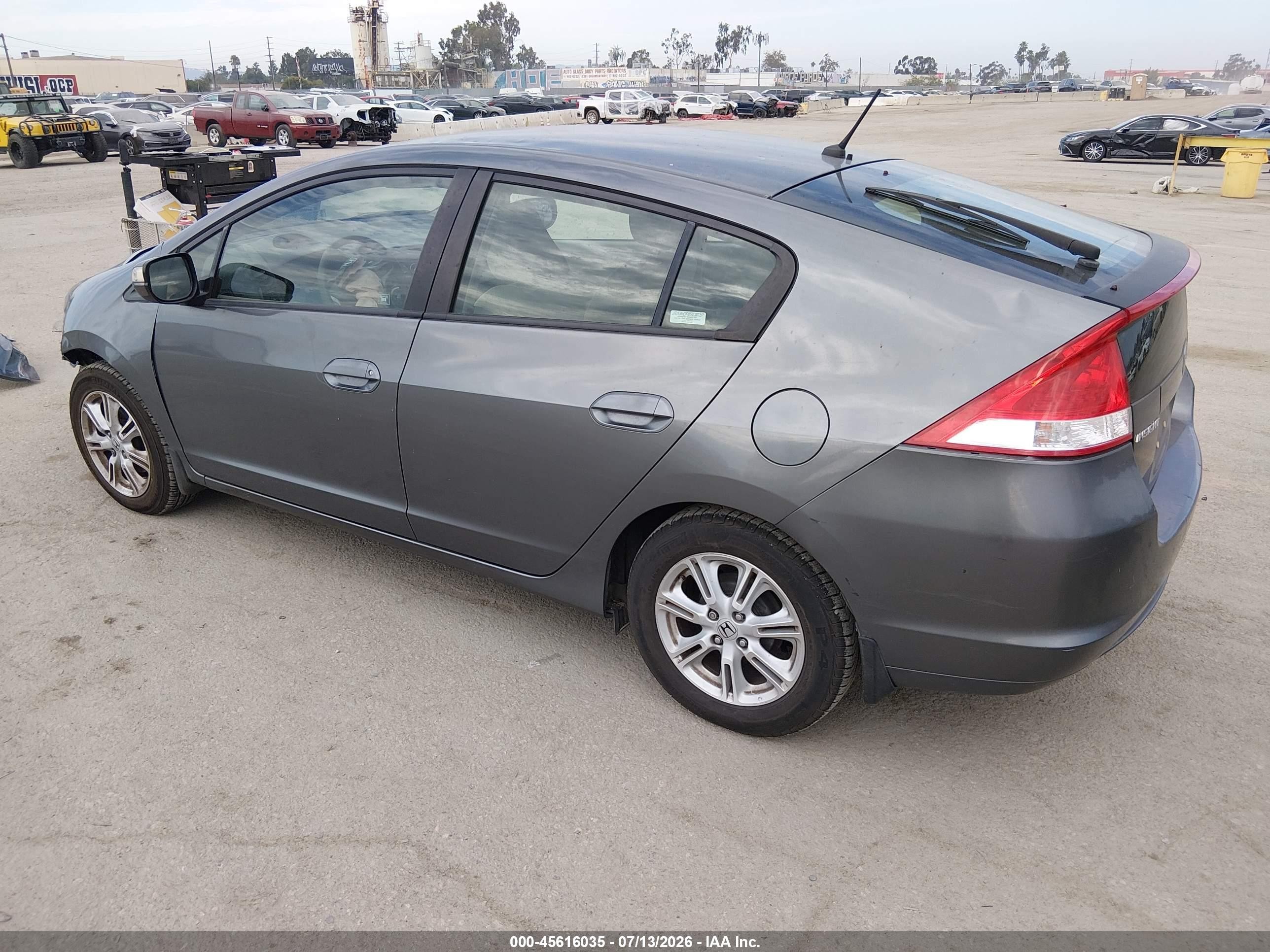 2010 Honda Insight Ex Gray vin: JHMZE2H70AS012854