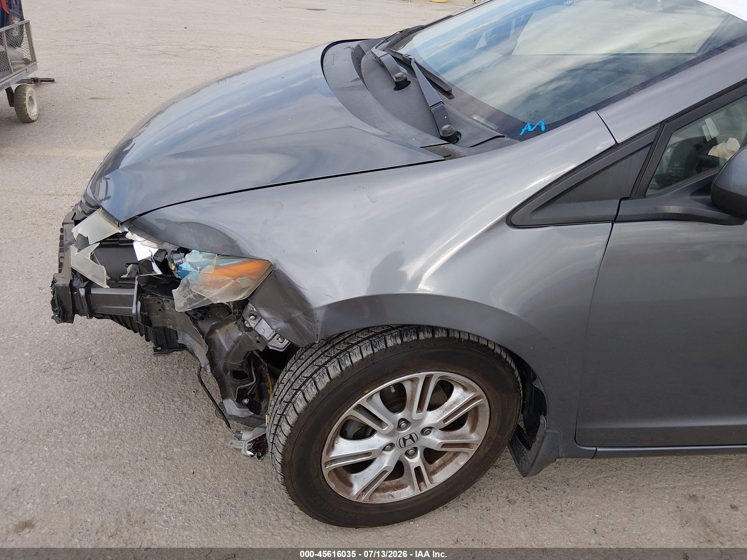 2010 Honda Insight Ex Gray vin: JHMZE2H70AS012854