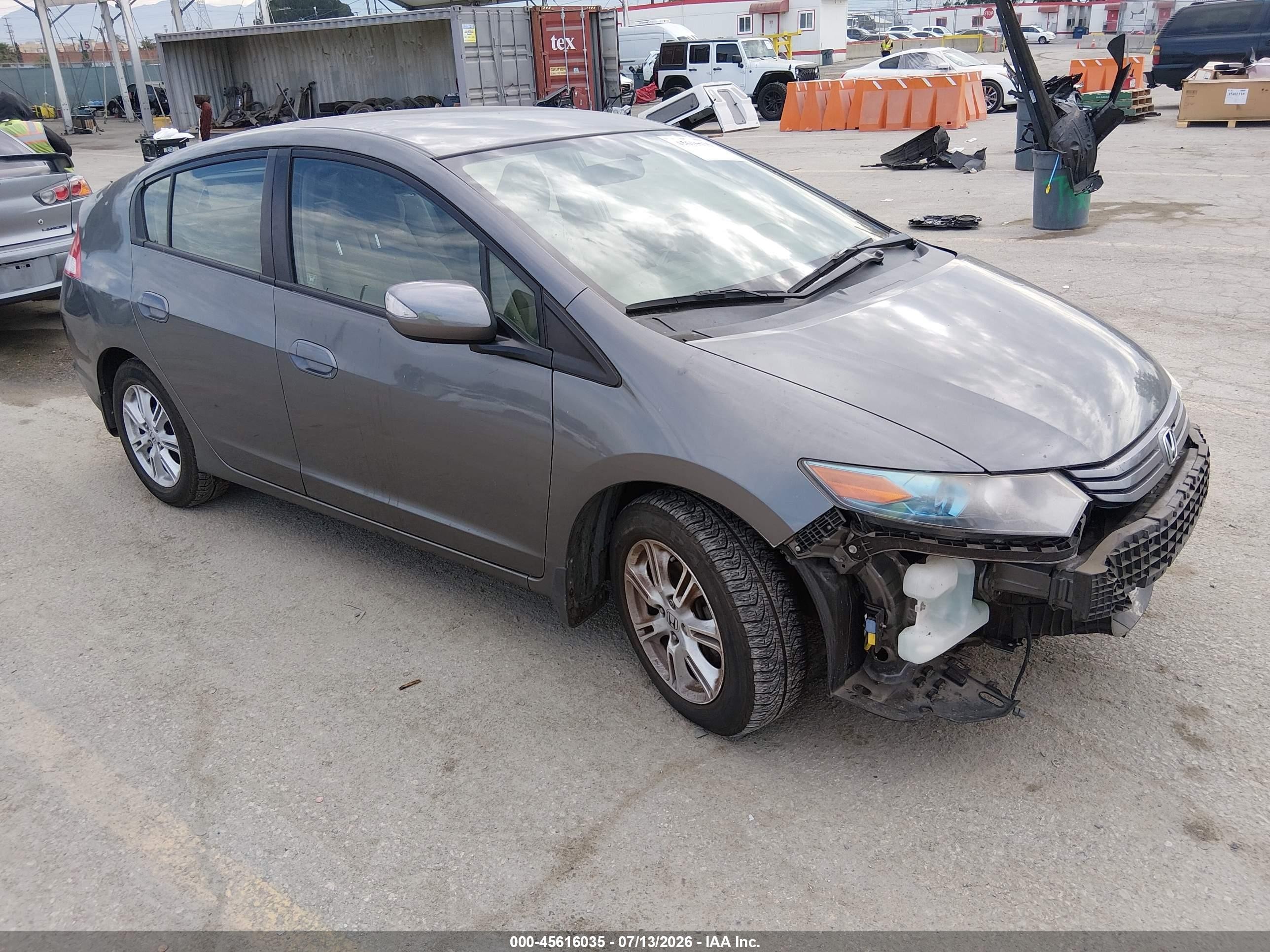 2010 Honda Insight Ex Gray vin: JHMZE2H70AS012854