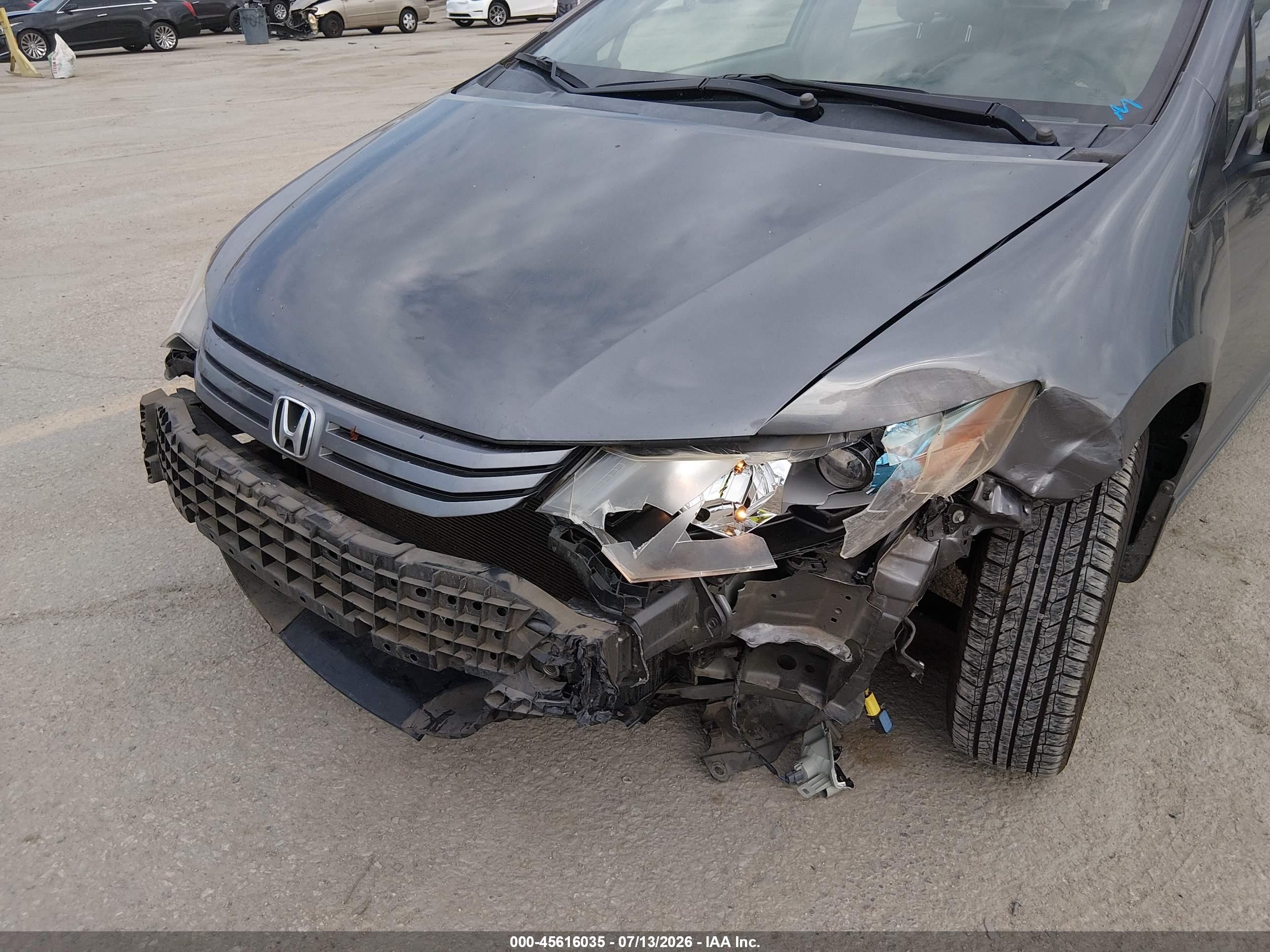 2010 Honda Insight Ex Gray vin: JHMZE2H70AS012854