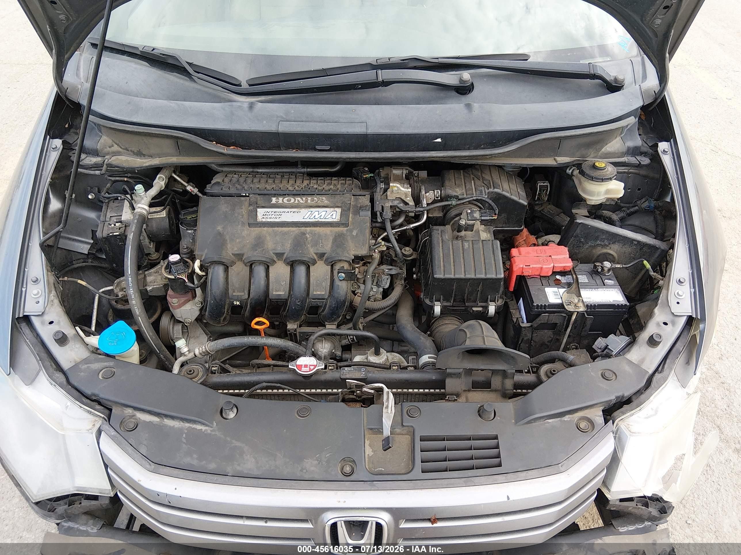 2010 Honda Insight Ex Gray vin: JHMZE2H70AS012854