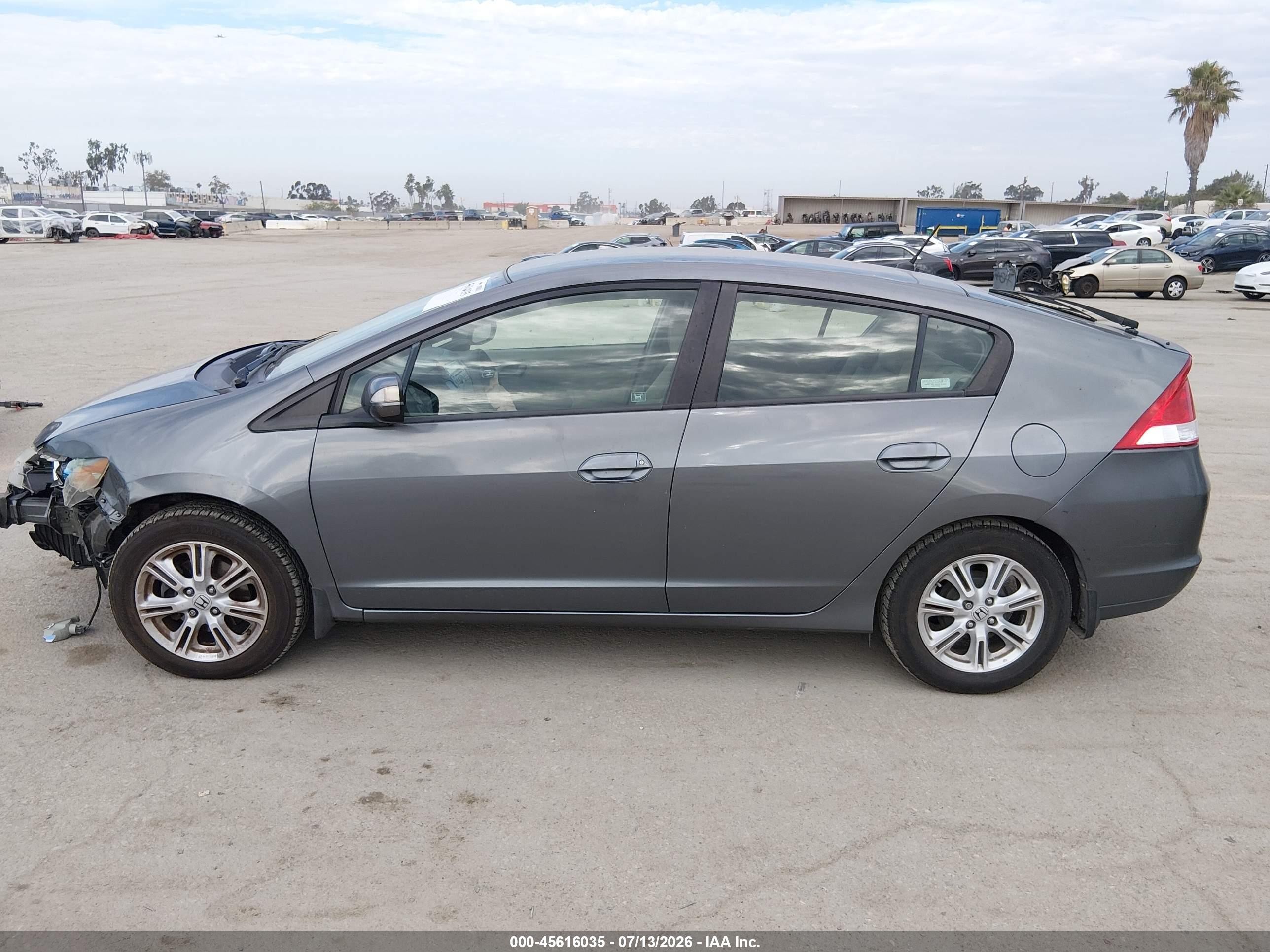 2010 Honda Insight Ex Gray vin: JHMZE2H70AS012854