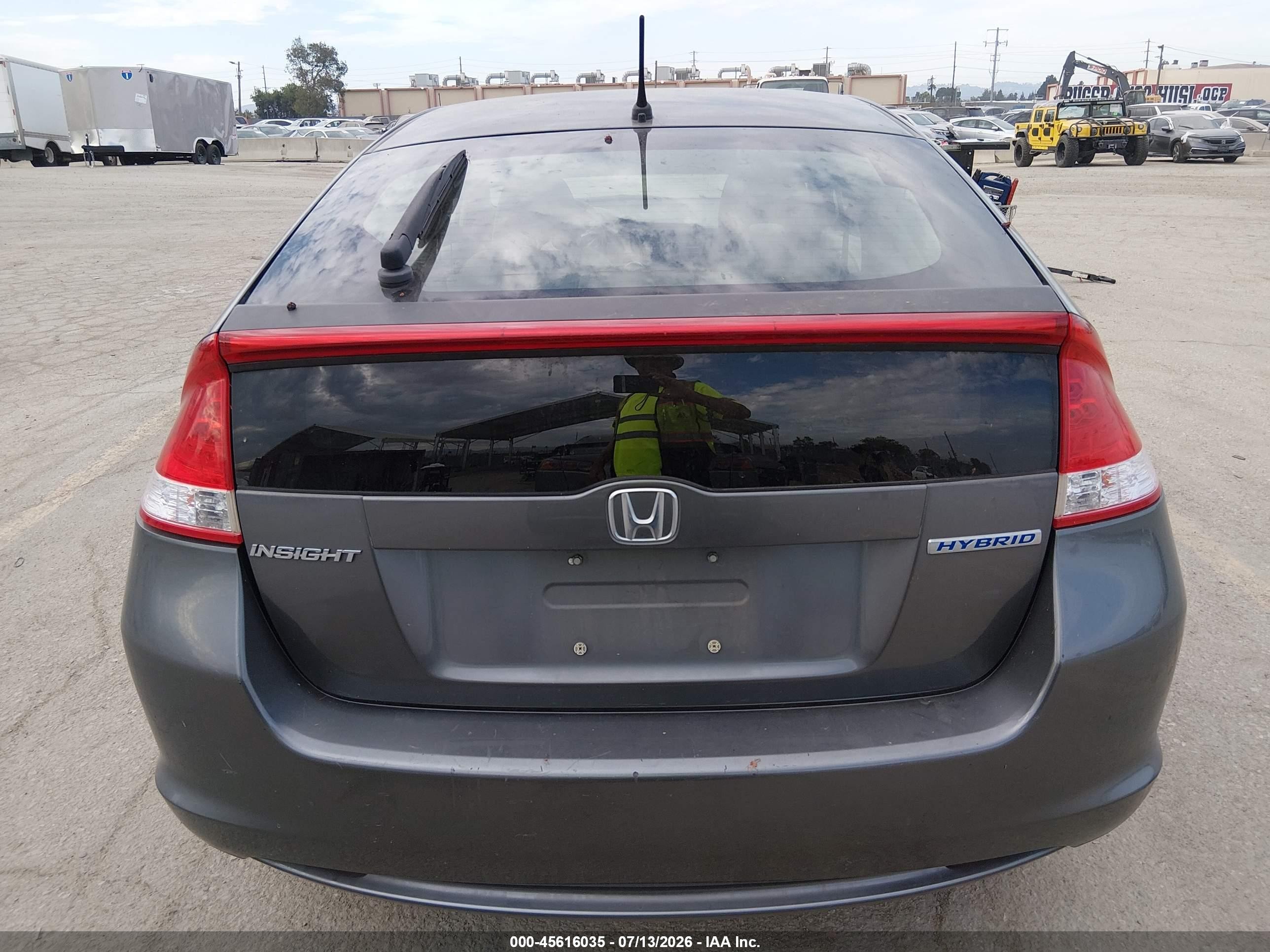 2010 Honda Insight Ex Gray vin: JHMZE2H70AS012854