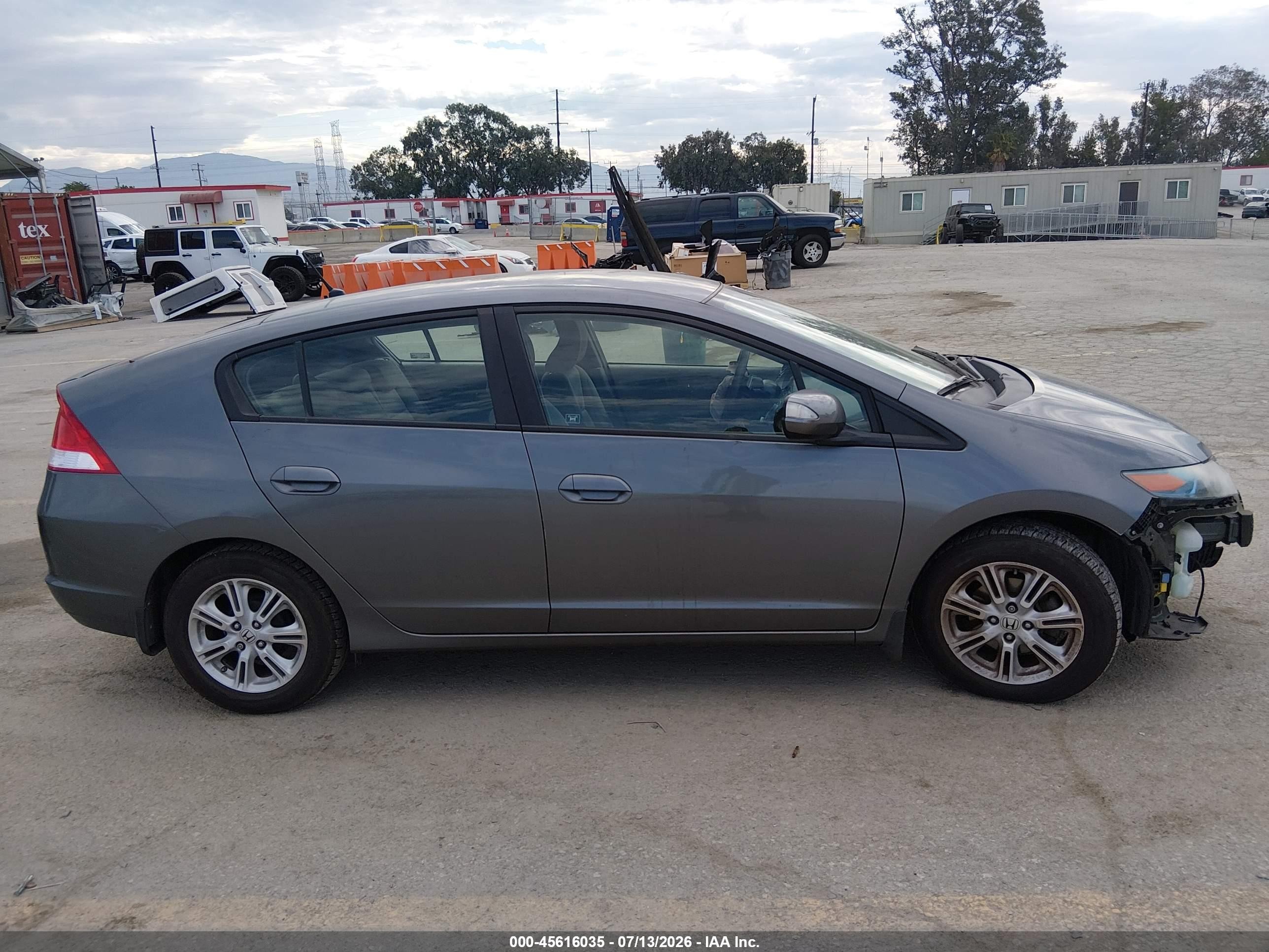 2010 Honda Insight Ex Gray vin: JHMZE2H70AS012854