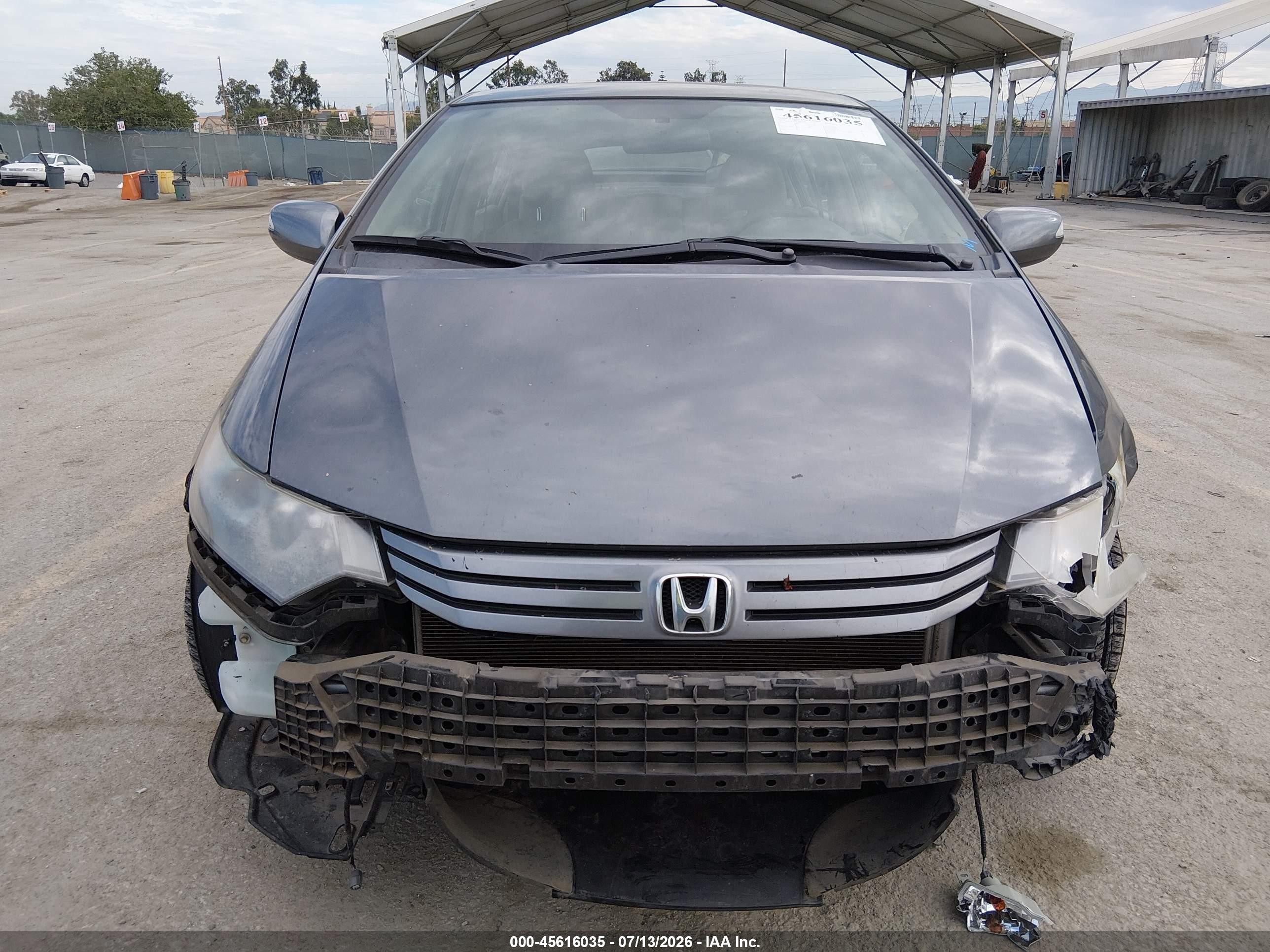 2010 Honda Insight Ex Gray vin: JHMZE2H70AS012854