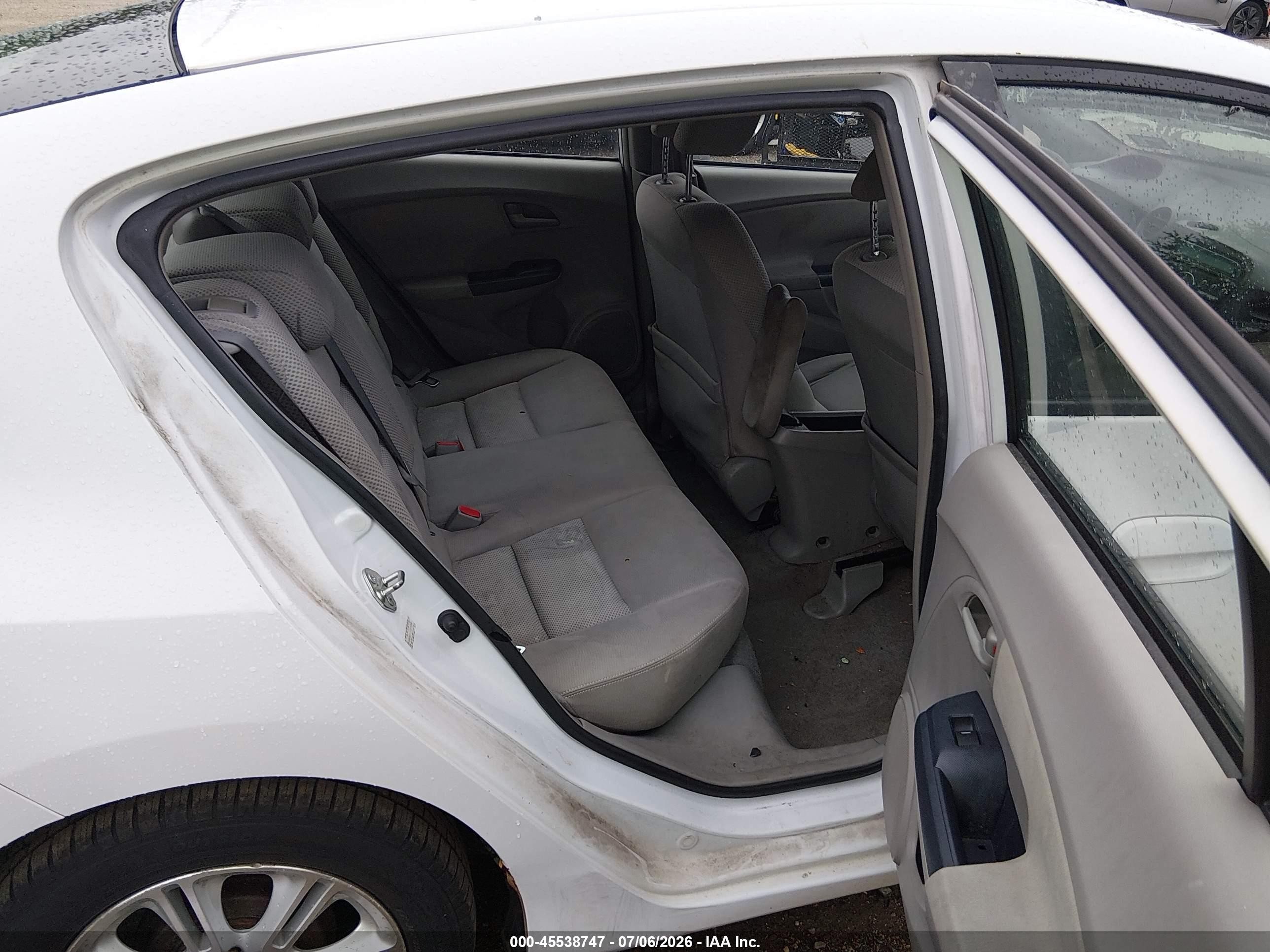 2010 Honda Insight Ex White vin: JHMZE2H70AS012949