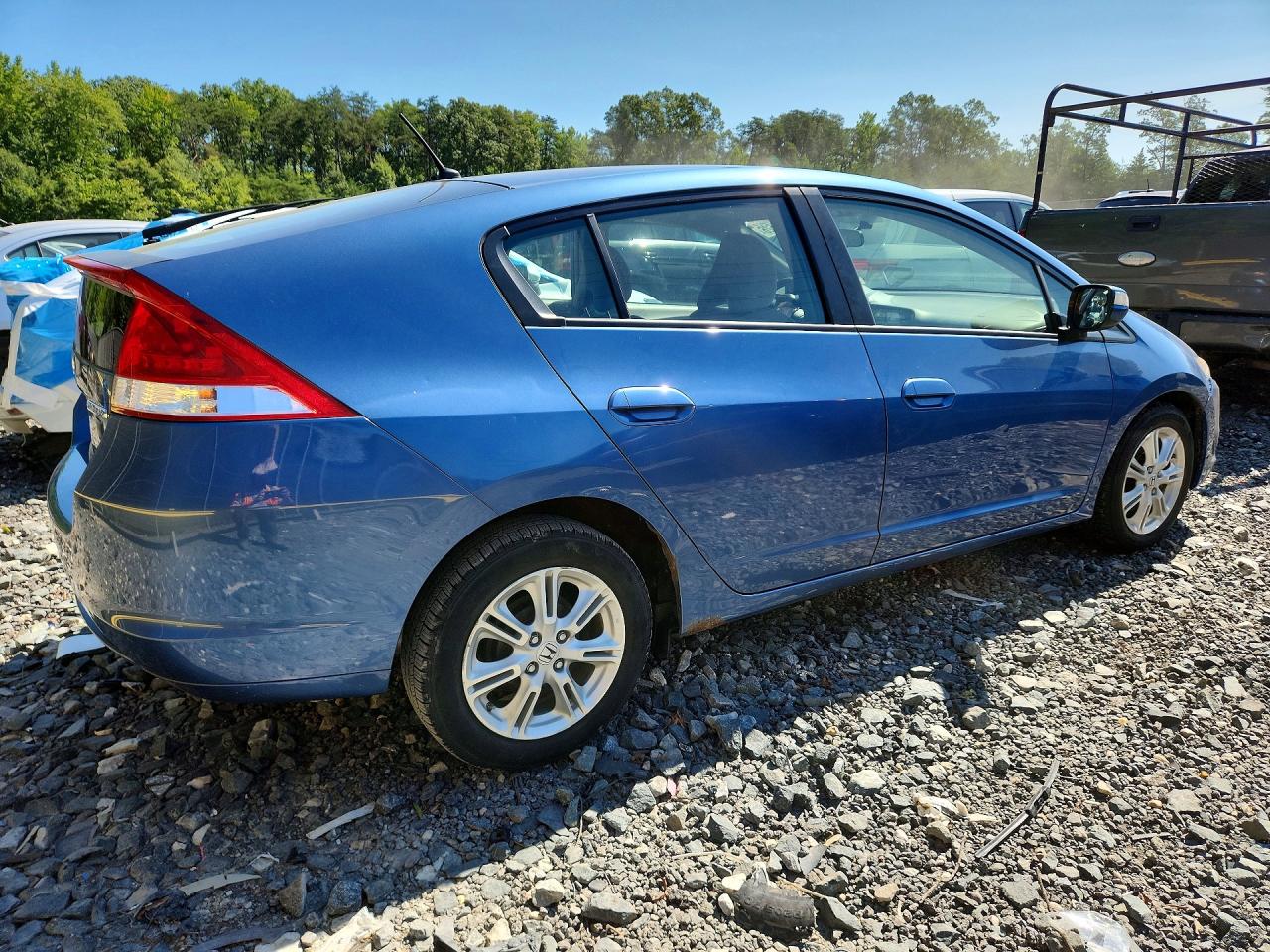2010 Honda Insight Ex Blue vin: JHMZE2H70AS014541