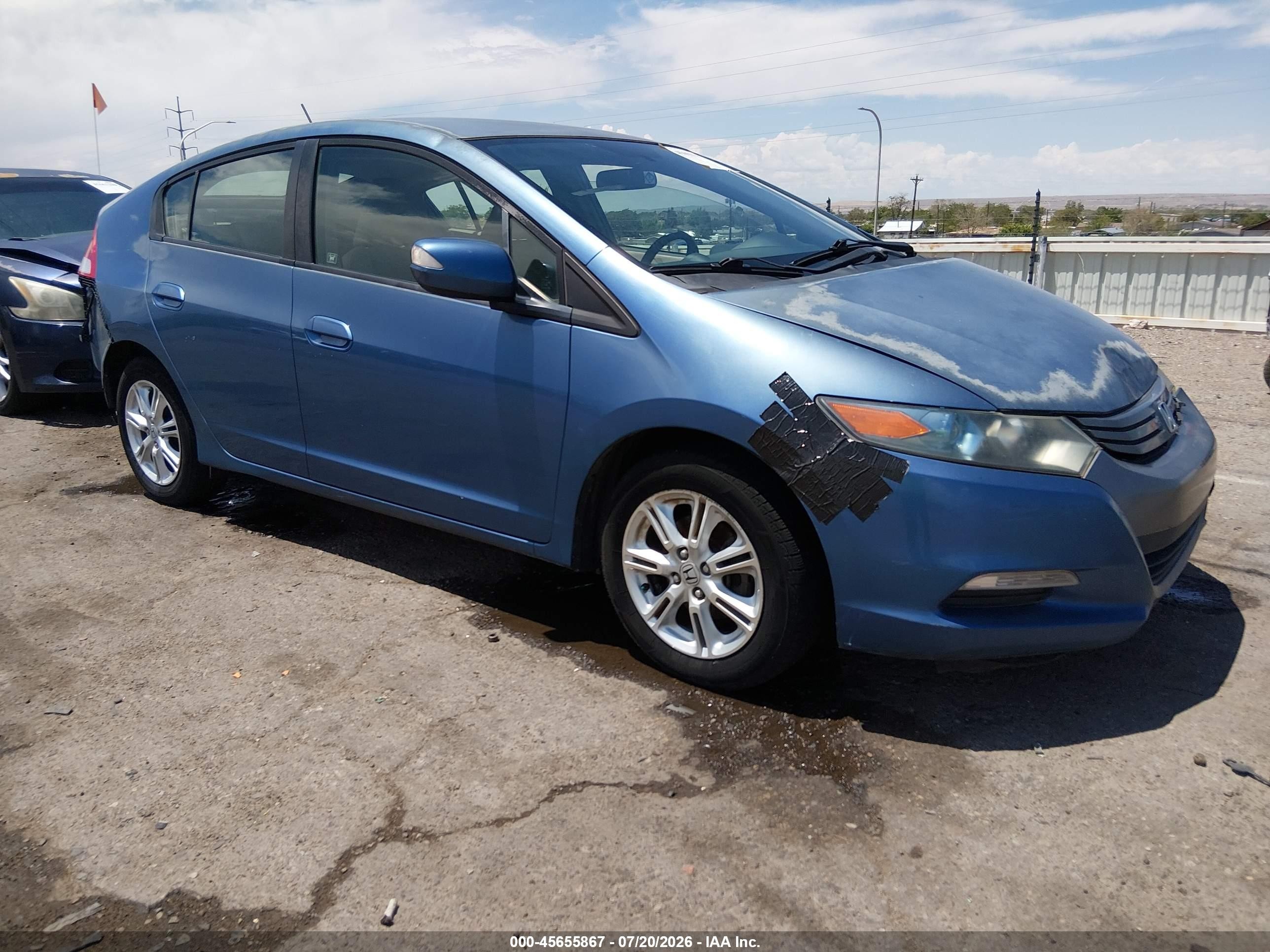 2010 Honda Insight Ex Blue vin: JHMZE2H70AS015110