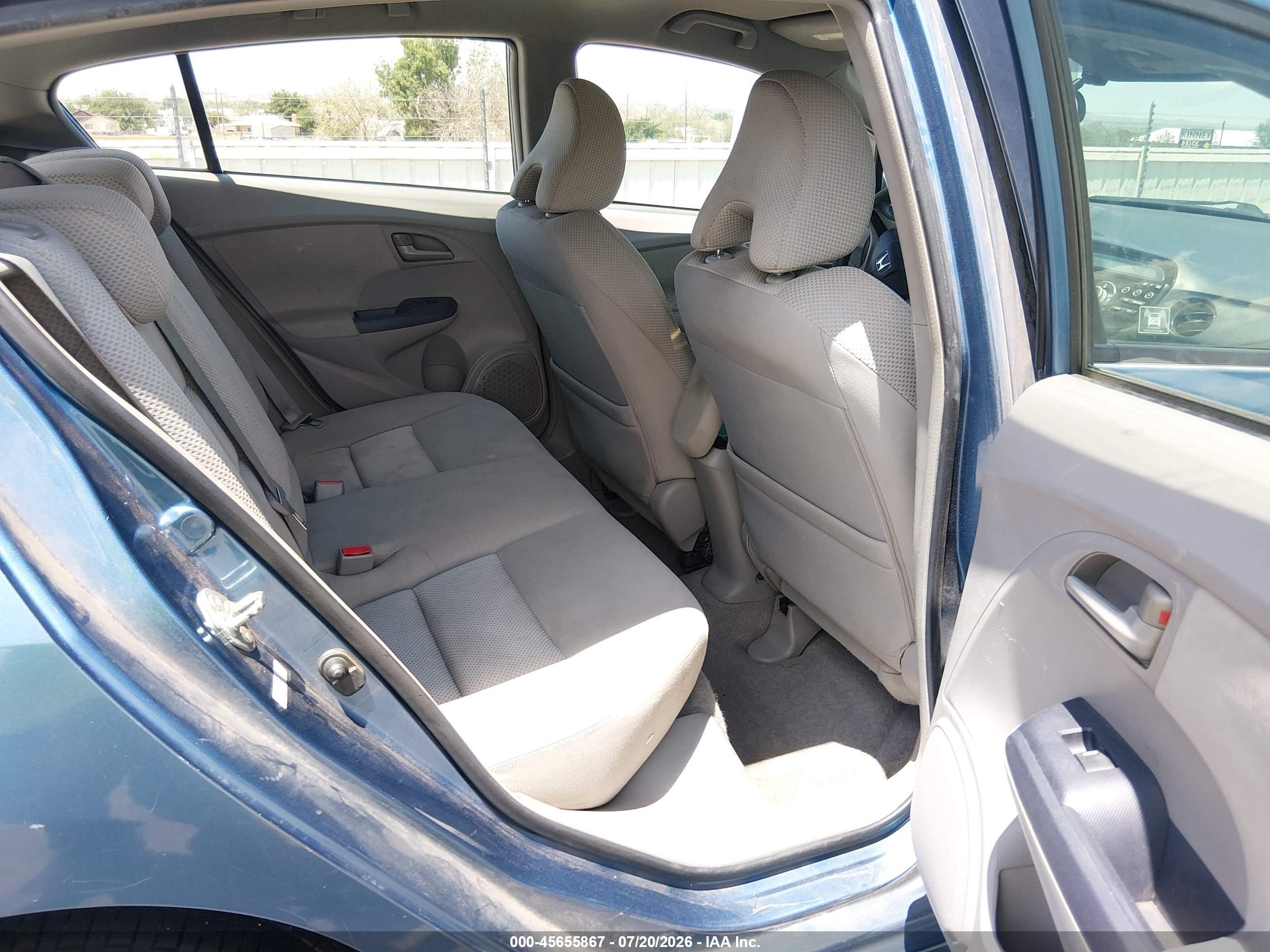 2010 Honda Insight Ex Blue vin: JHMZE2H70AS015110