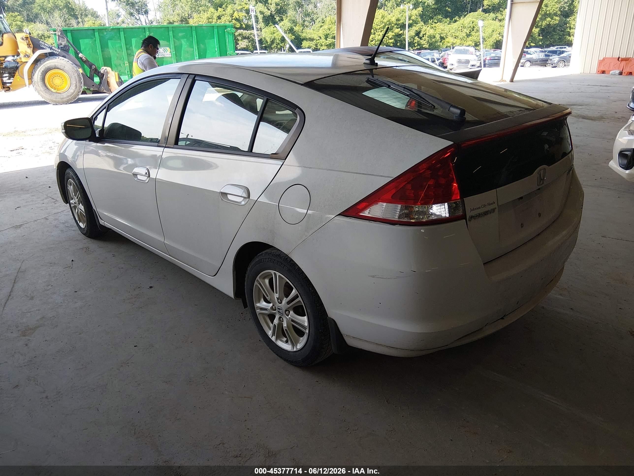 2010 Honda Insight Ex Белый vin: JHMZE2H70AS016645