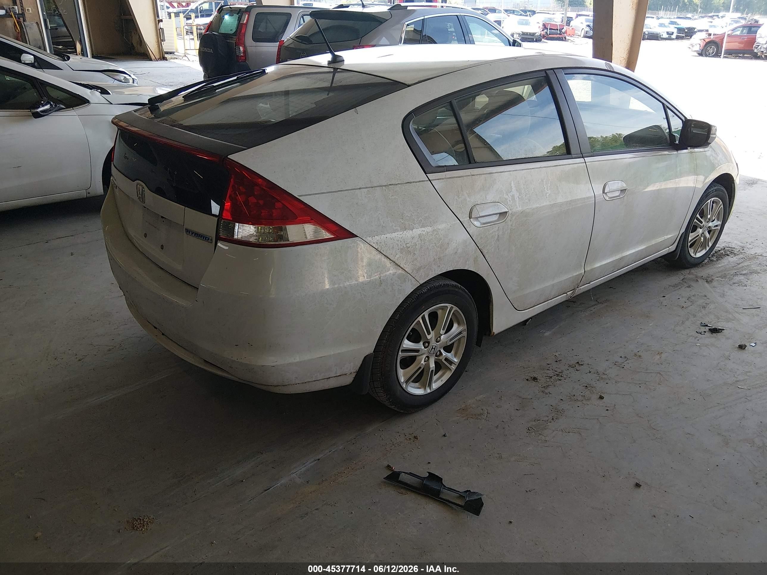 2010 Honda Insight Ex Белый vin: JHMZE2H70AS016645