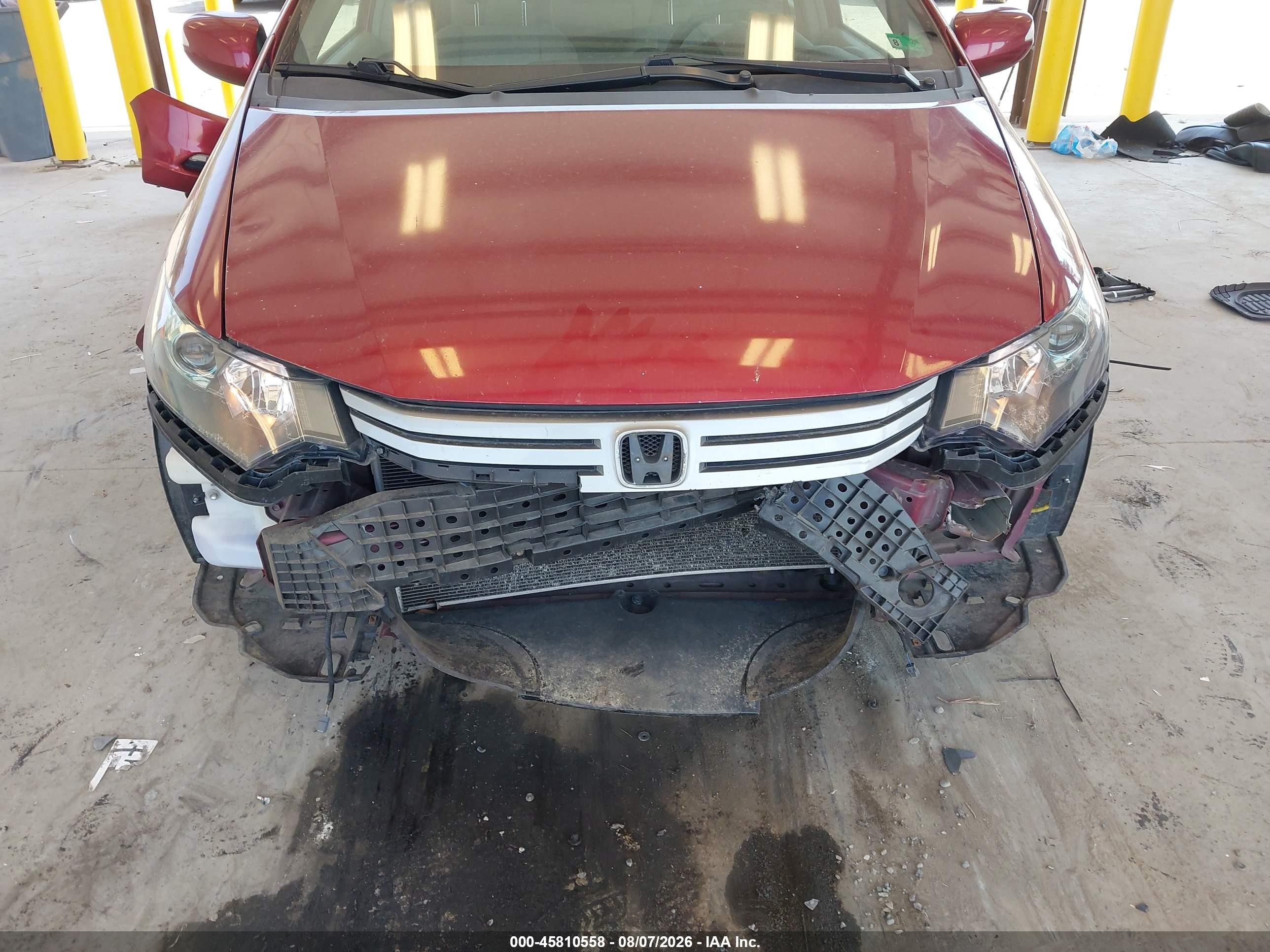 2010 Honda Insight Ex Red vin: JHMZE2H70AS027189