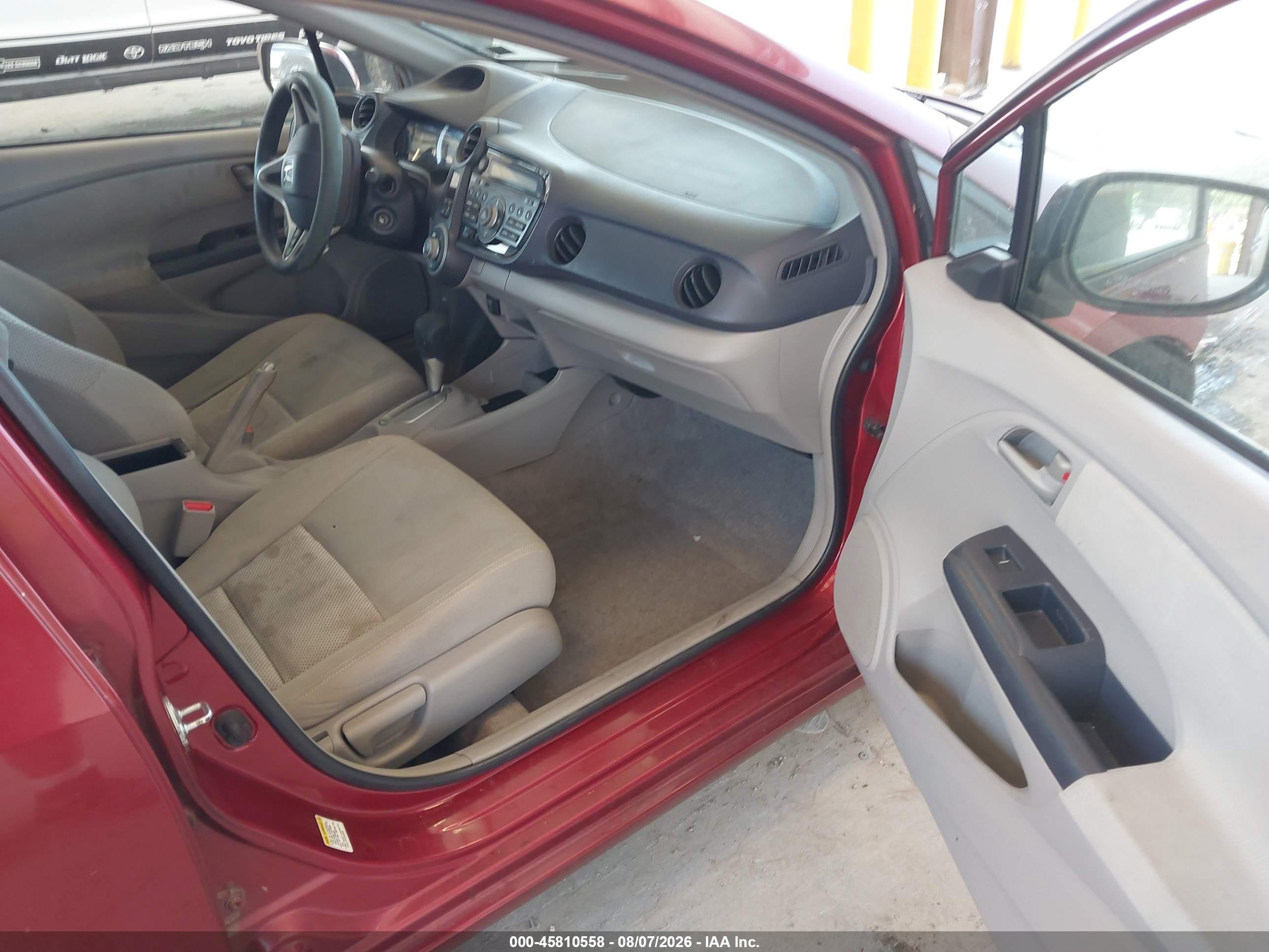 2010 Honda Insight Ex Red vin: JHMZE2H70AS027189