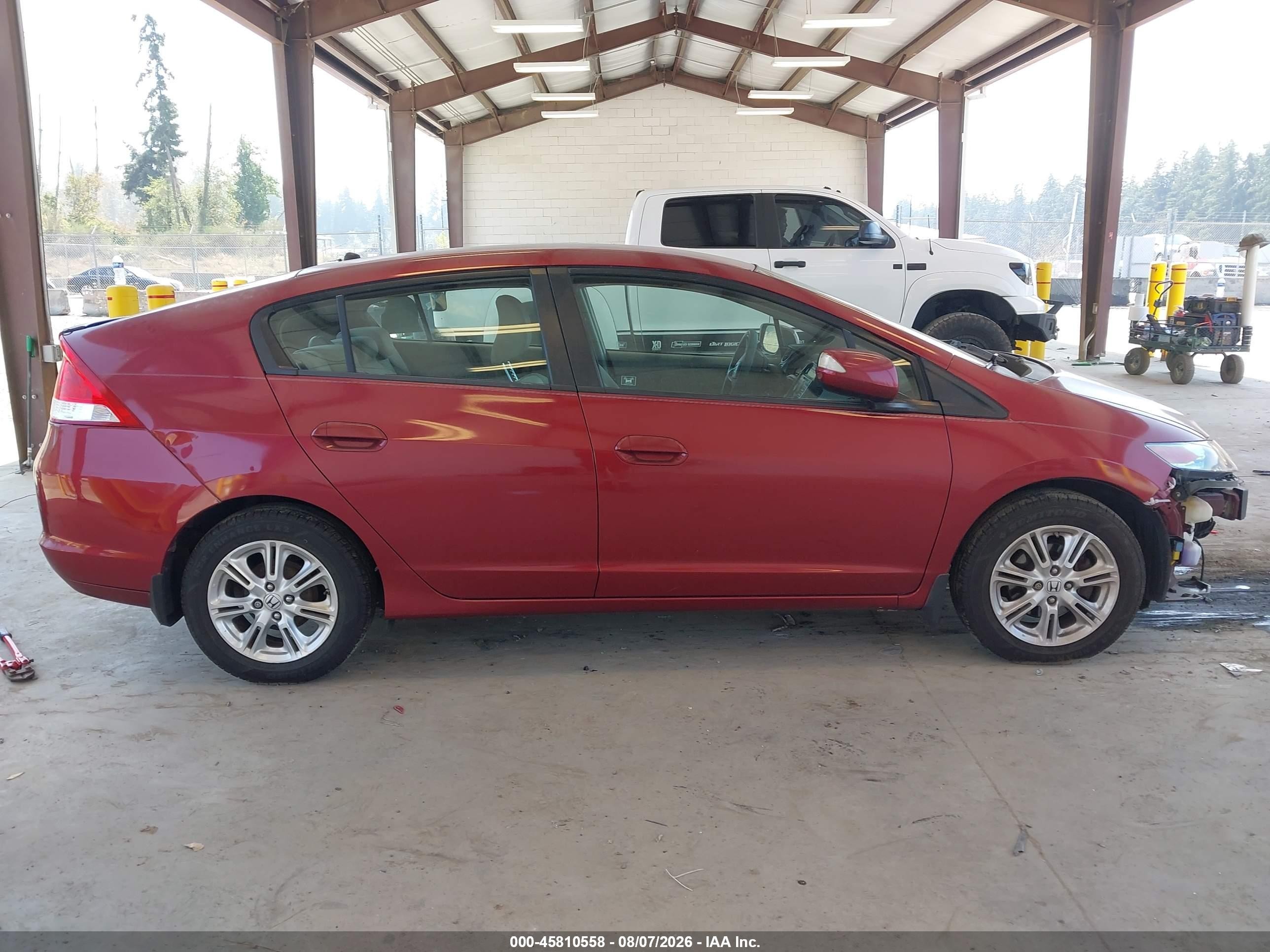 2010 Honda Insight Ex Red vin: JHMZE2H70AS027189
