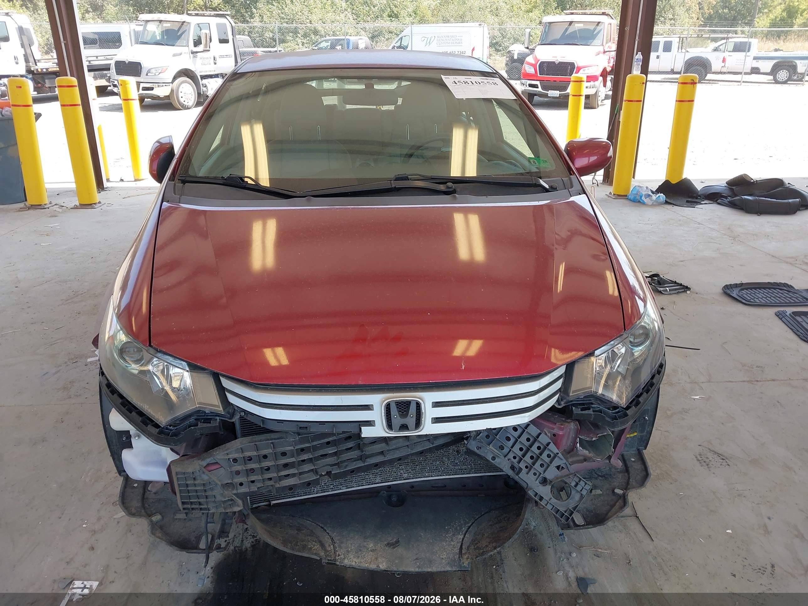 2010 Honda Insight Ex Red vin: JHMZE2H70AS027189