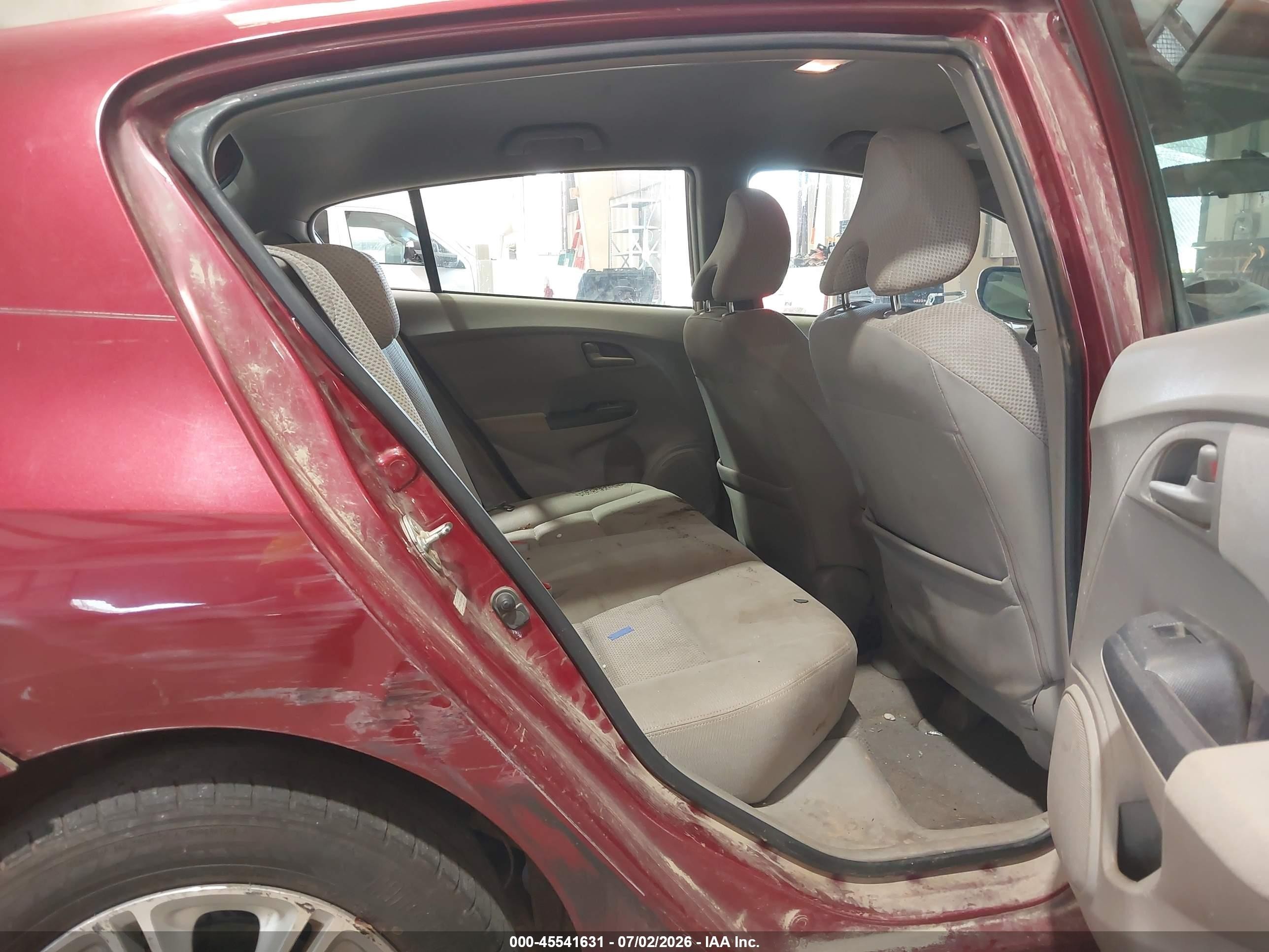 2010 Honda Insight Ex Red vin: JHMZE2H70AS034546
