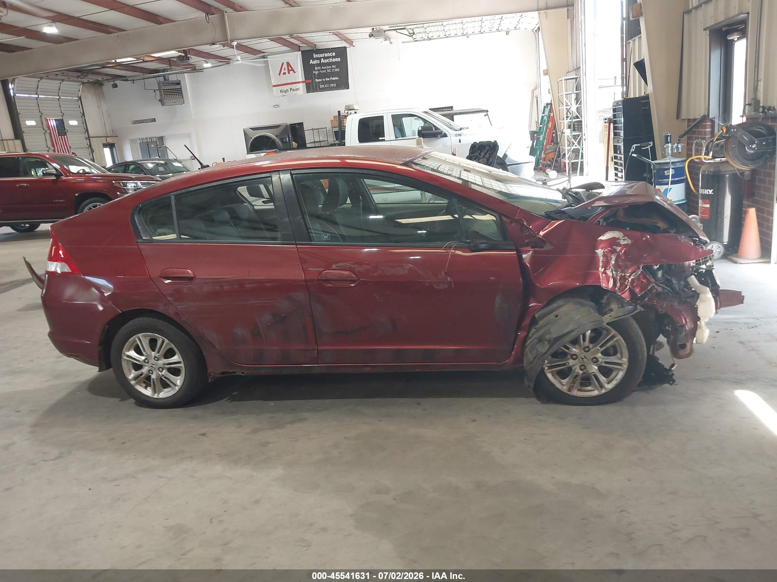 2010 Honda Insight Ex Red vin: JHMZE2H70AS034546