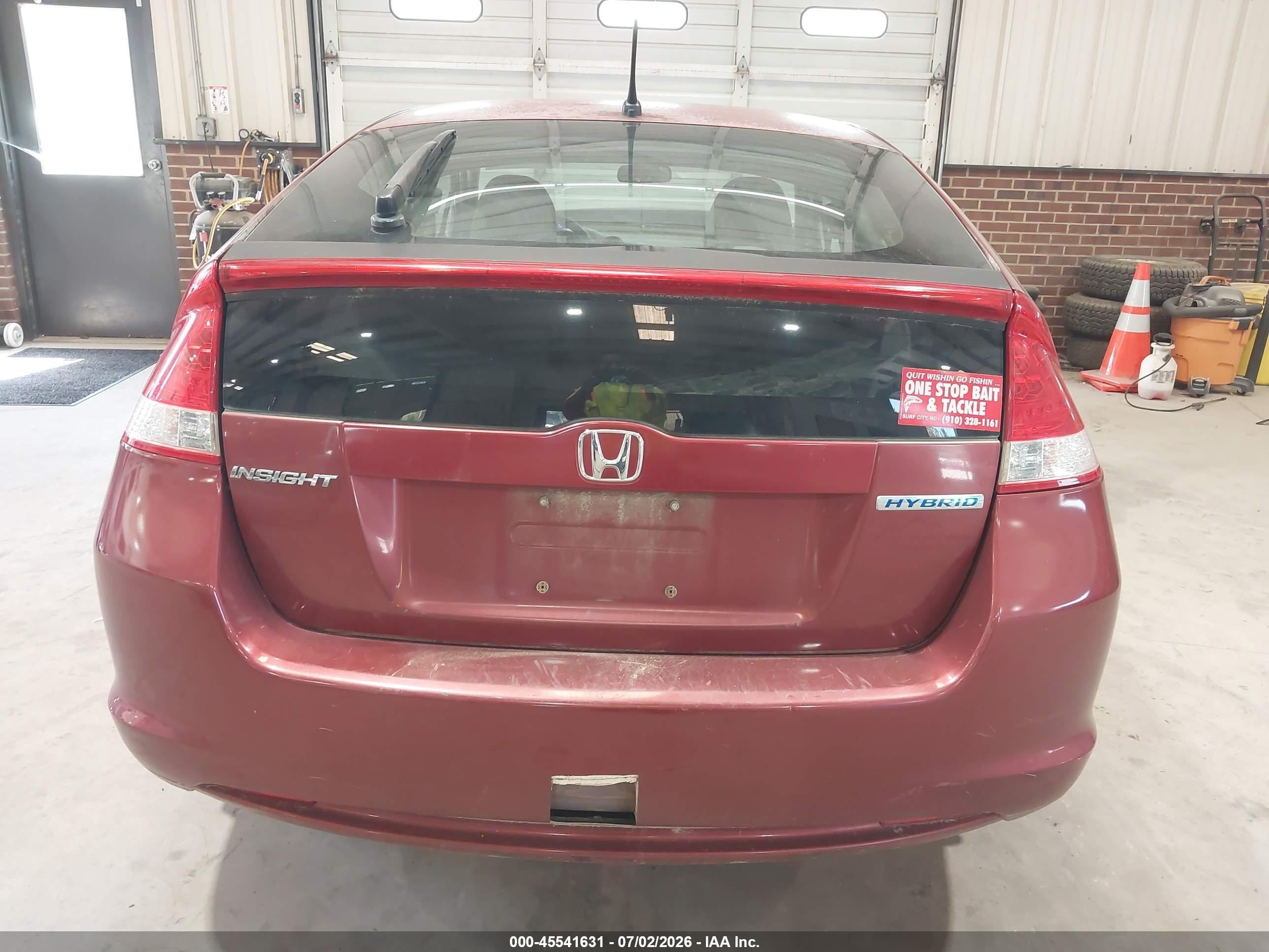 2010 Honda Insight Ex Red vin: JHMZE2H70AS034546