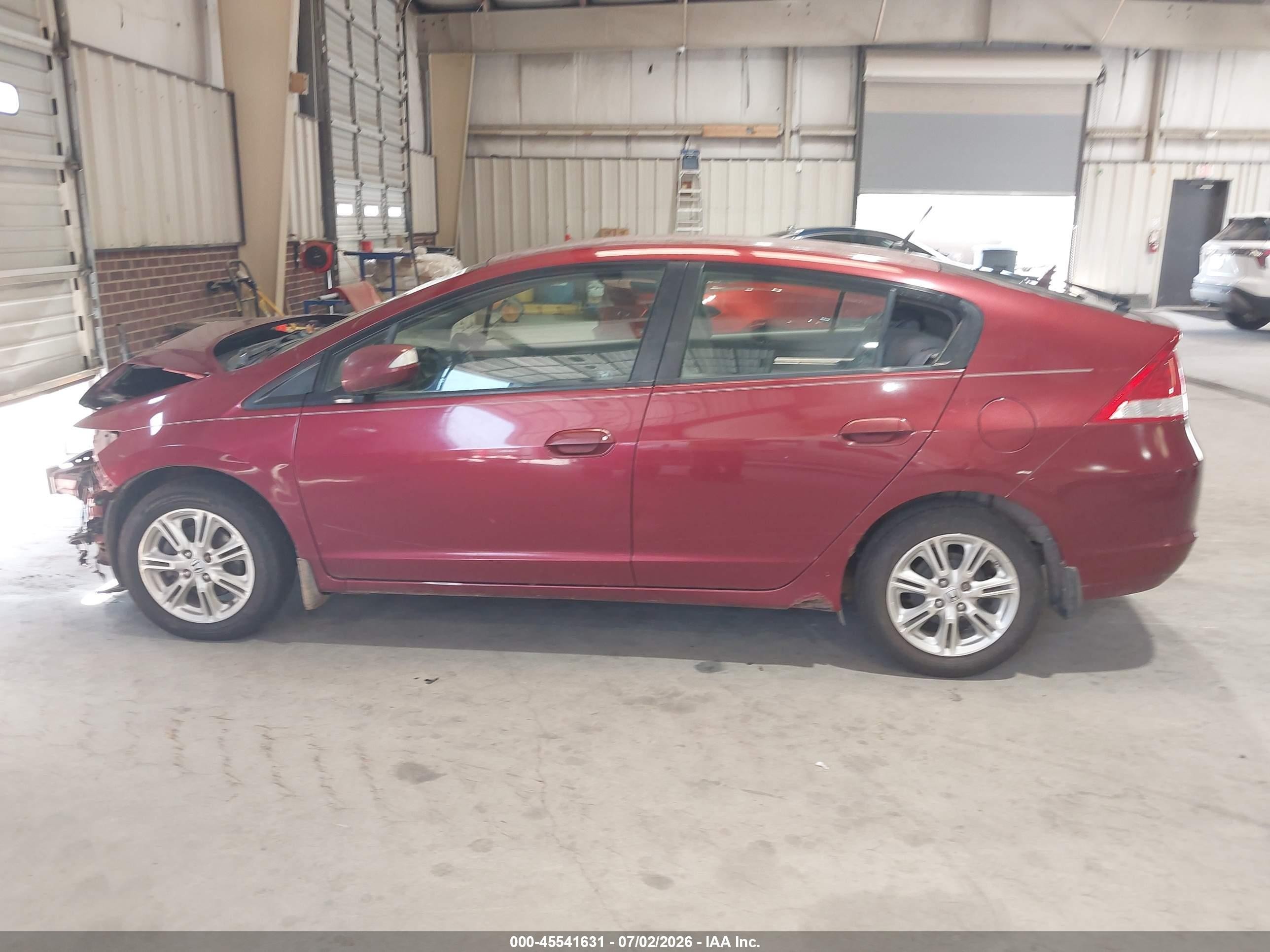 2010 Honda Insight Ex Red vin: JHMZE2H70AS034546