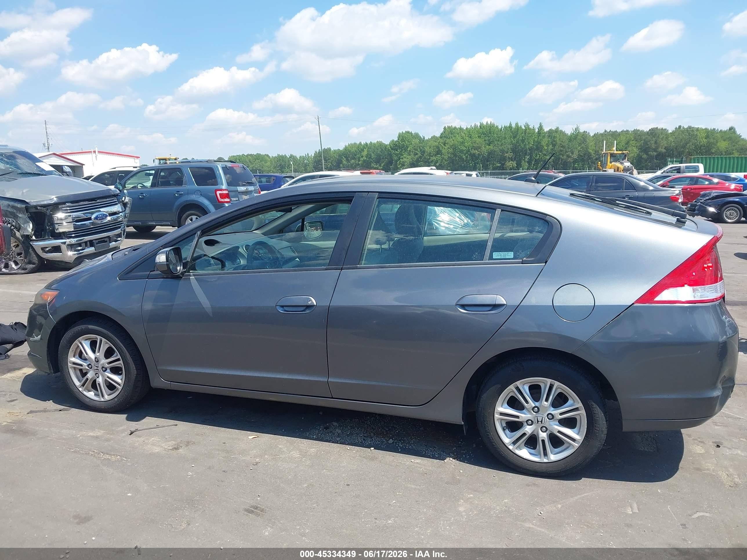 2010 Honda Insight Ex Gray vin: JHMZE2H70AS037544