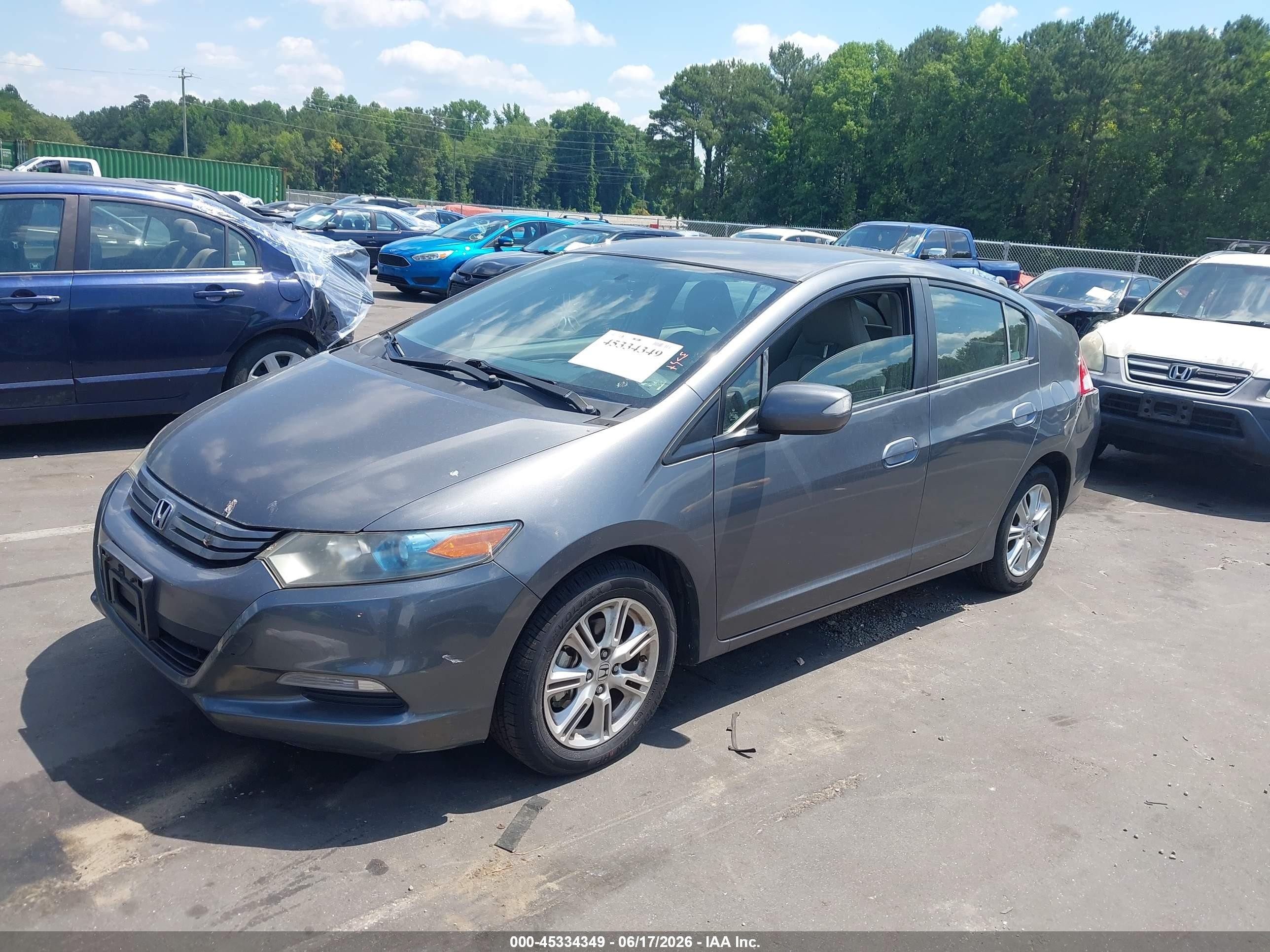 2010 Honda Insight Ex Gray vin: JHMZE2H70AS037544
