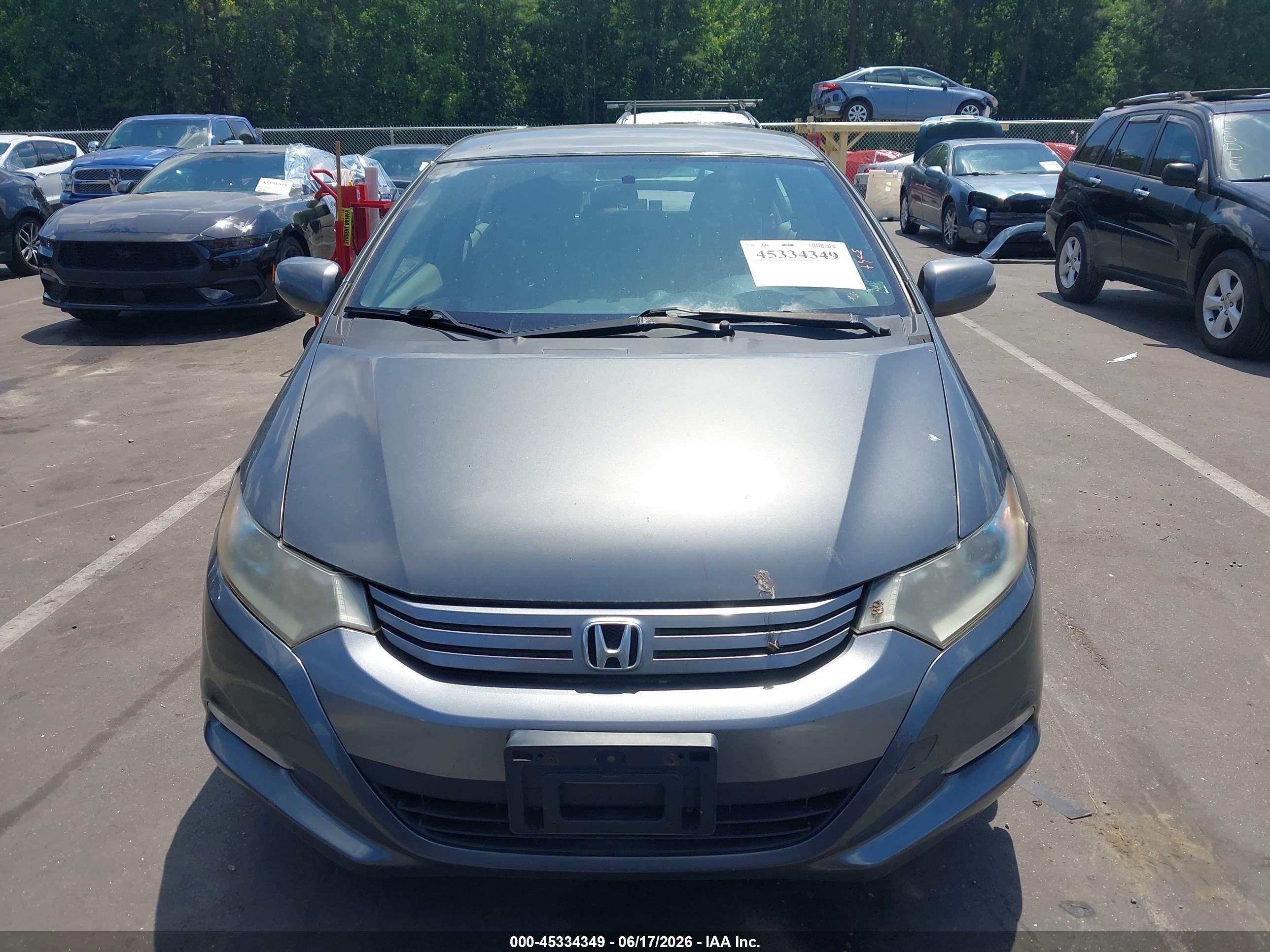 2010 Honda Insight Ex Gray vin: JHMZE2H70AS037544