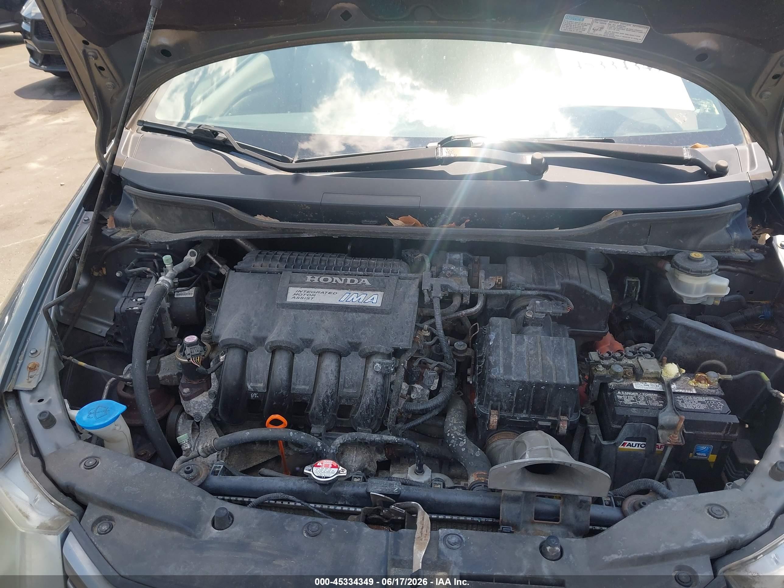 2010 Honda Insight Ex Gray vin: JHMZE2H70AS037544