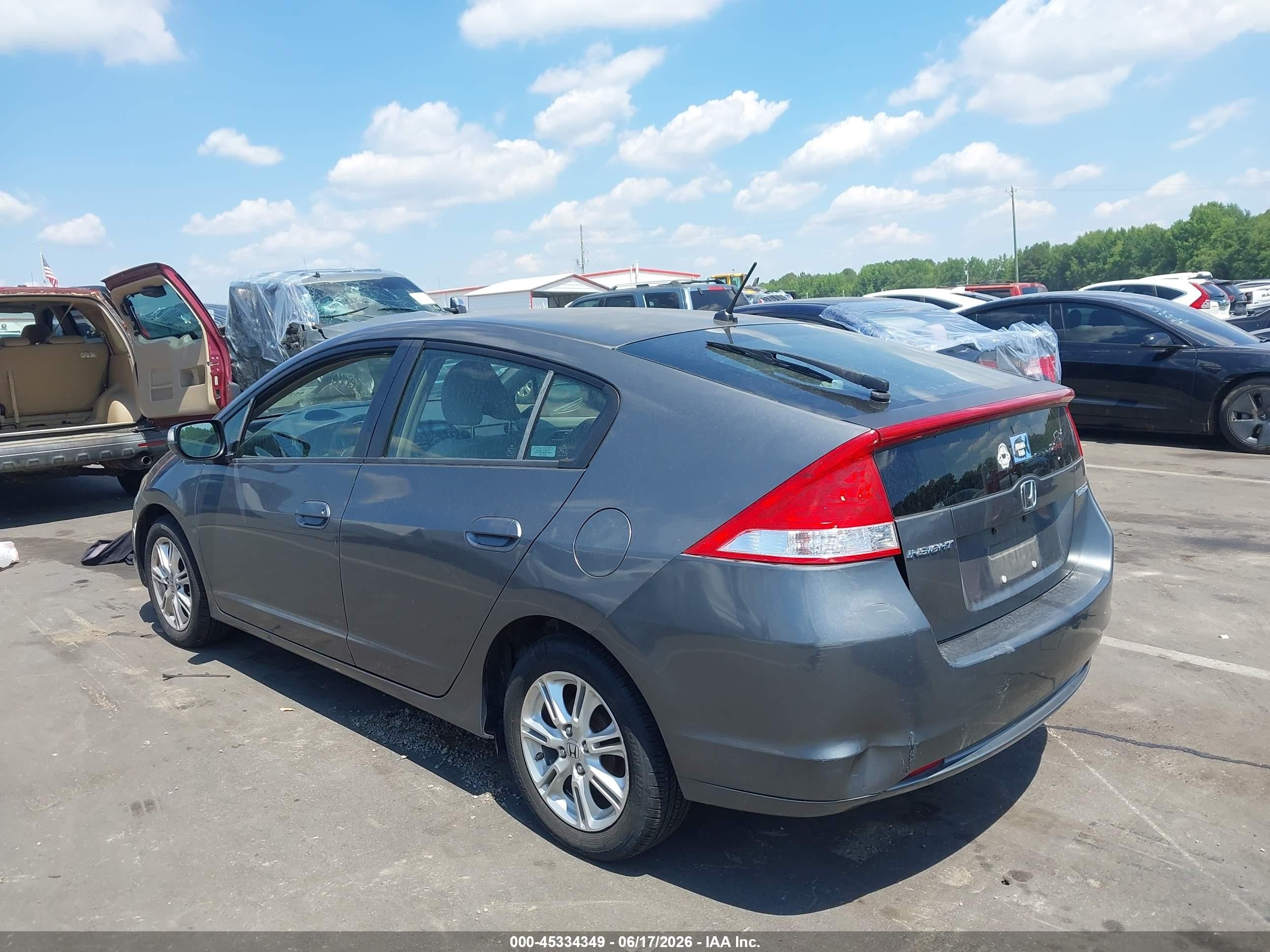 2010 Honda Insight Ex Gray vin: JHMZE2H70AS037544