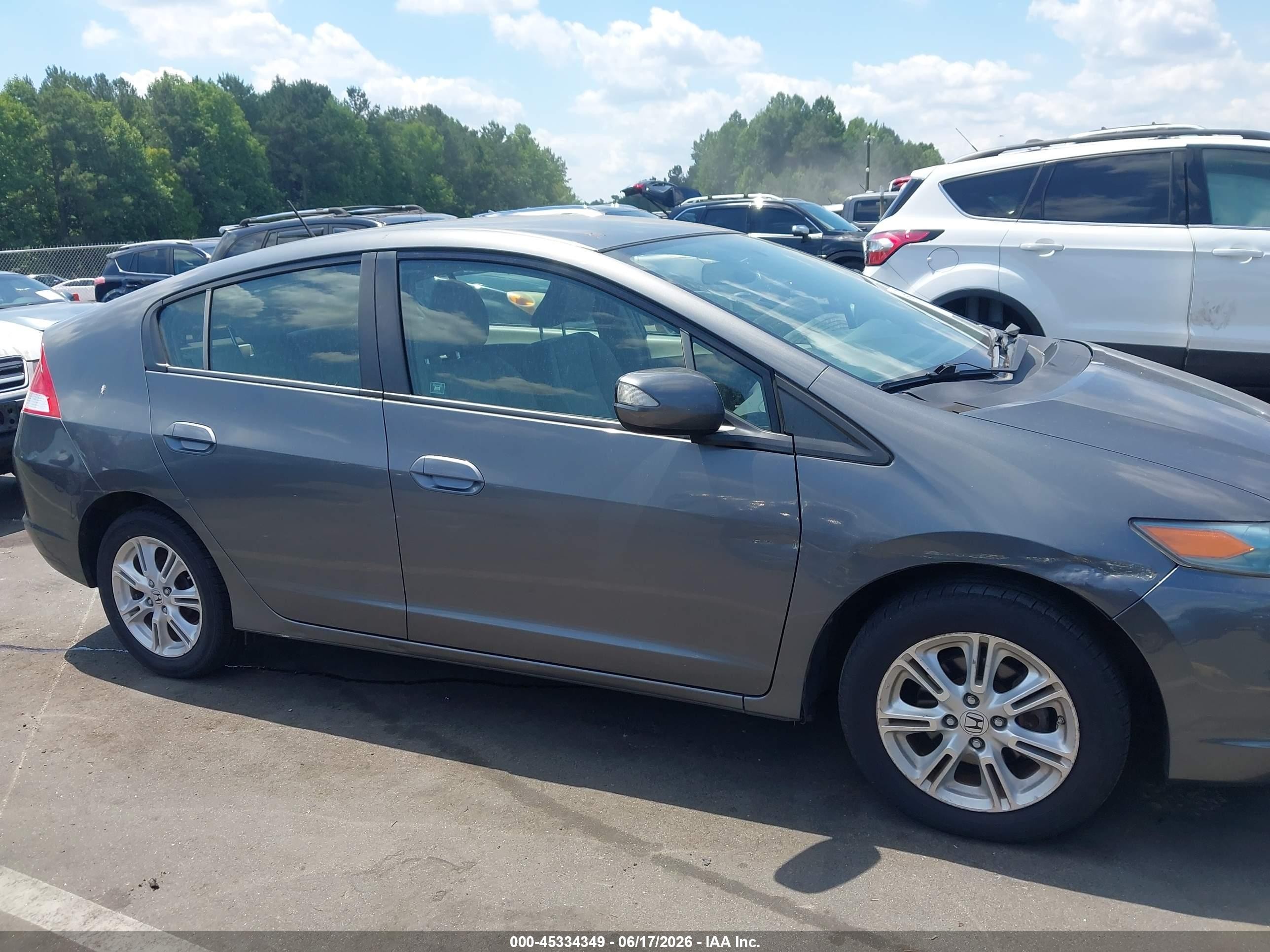2010 Honda Insight Ex Gray vin: JHMZE2H70AS037544