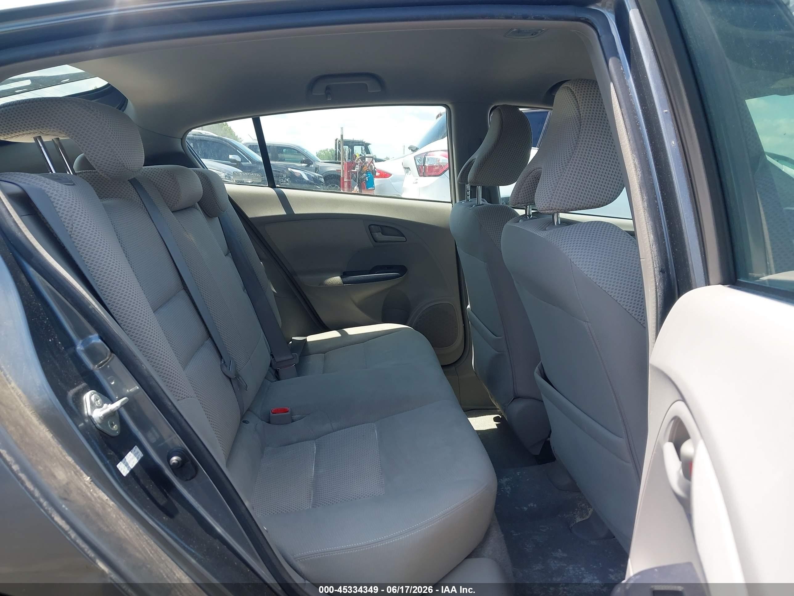 2010 Honda Insight Ex Gray vin: JHMZE2H70AS037544