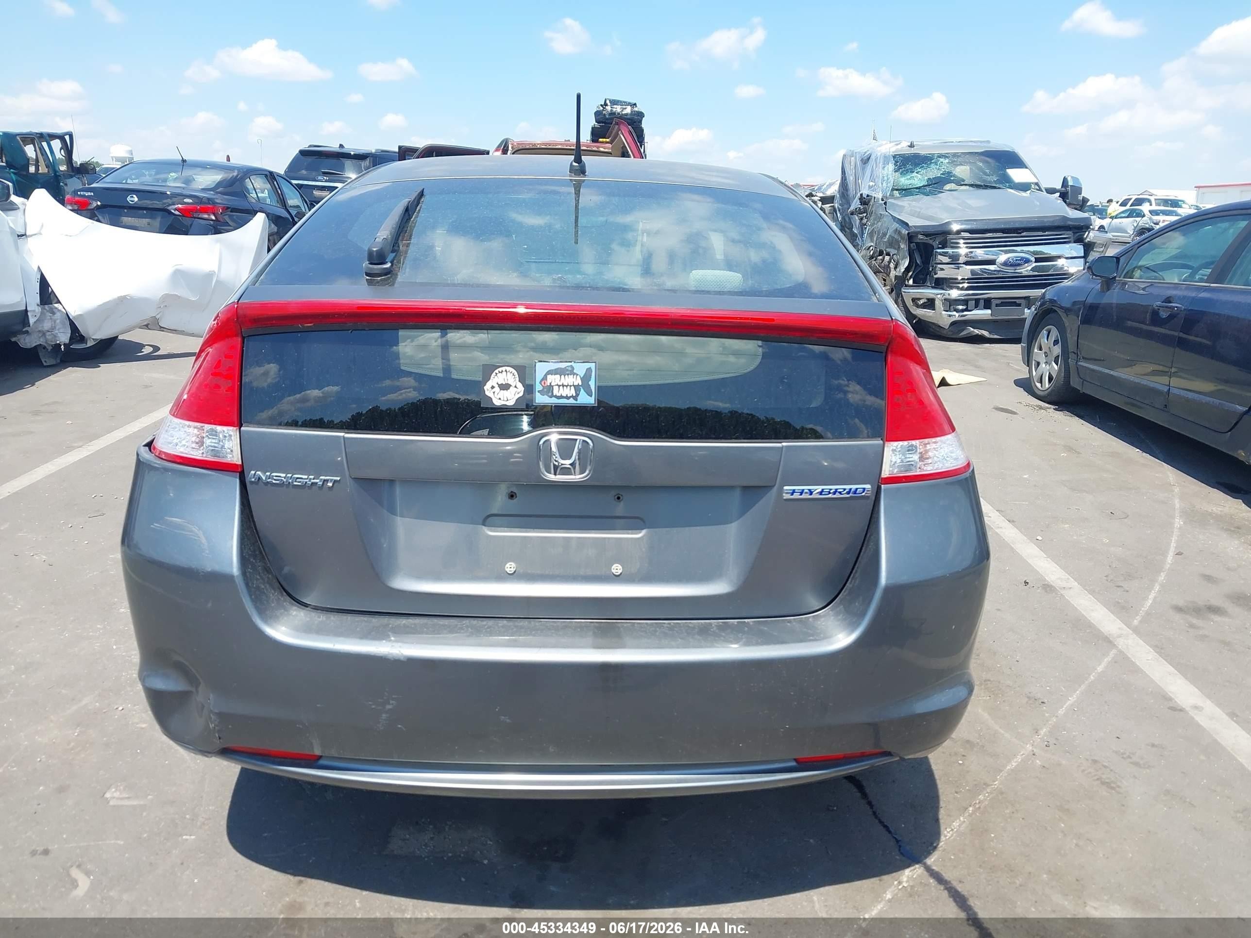 2010 Honda Insight Ex Gray vin: JHMZE2H70AS037544