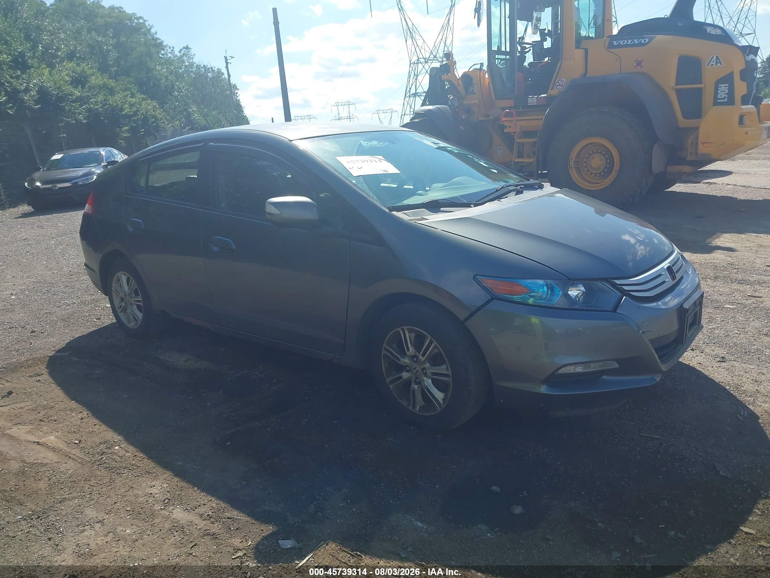2010 Honda Insight Ex Серый vin: JHMZE2H70AS041996