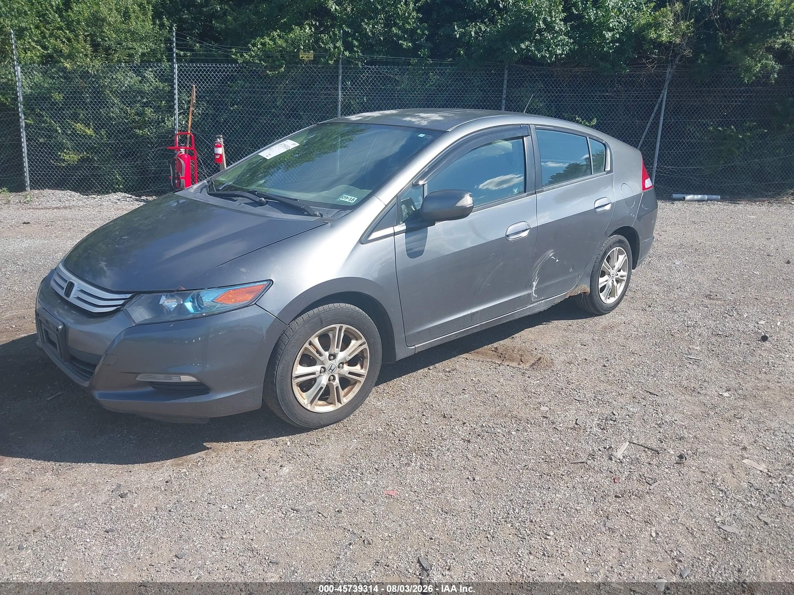 2010 Honda Insight Ex Gray vin: JHMZE2H70AS041996
